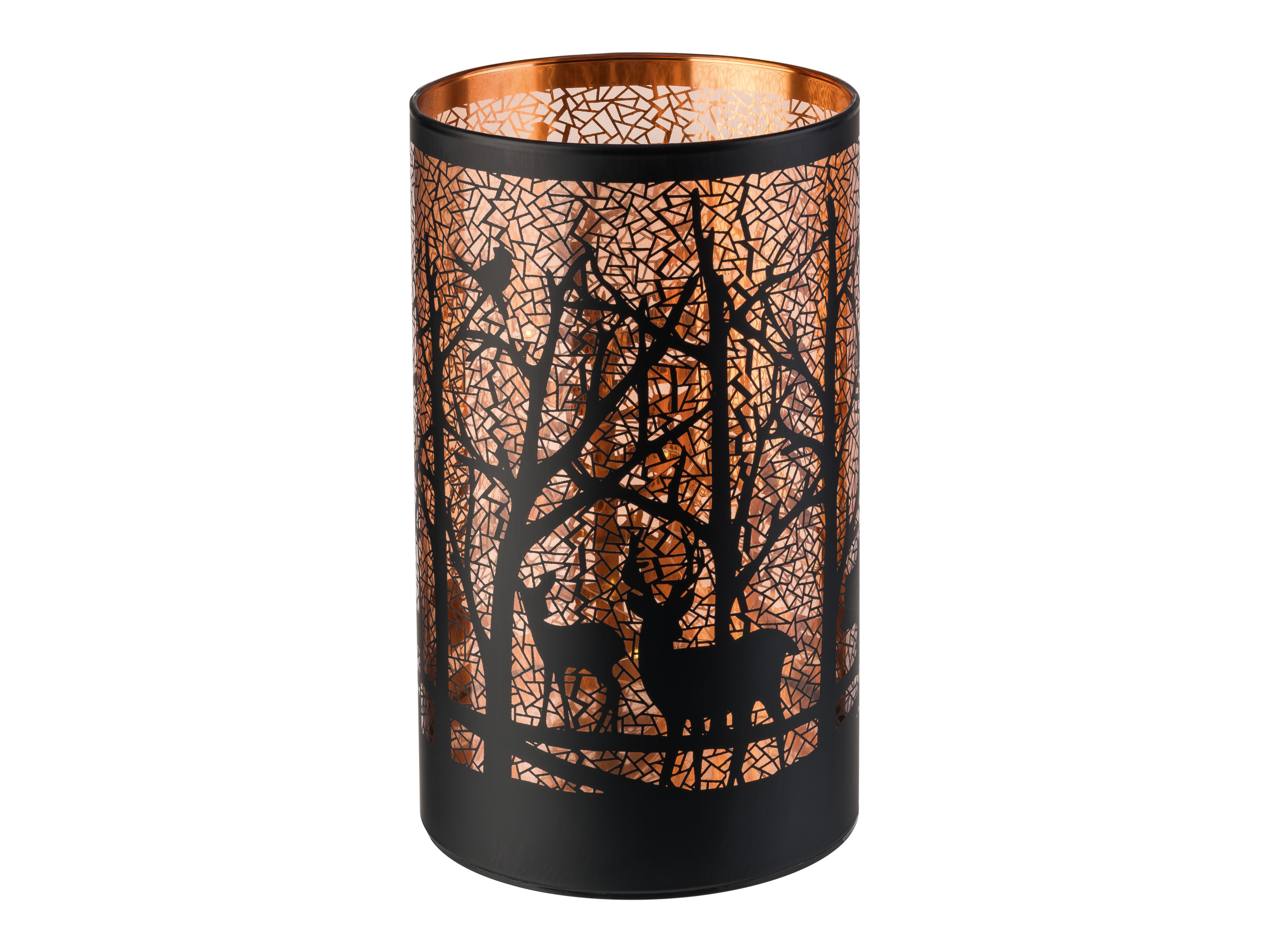 Livarno home Szklany lampion LED Drzewa