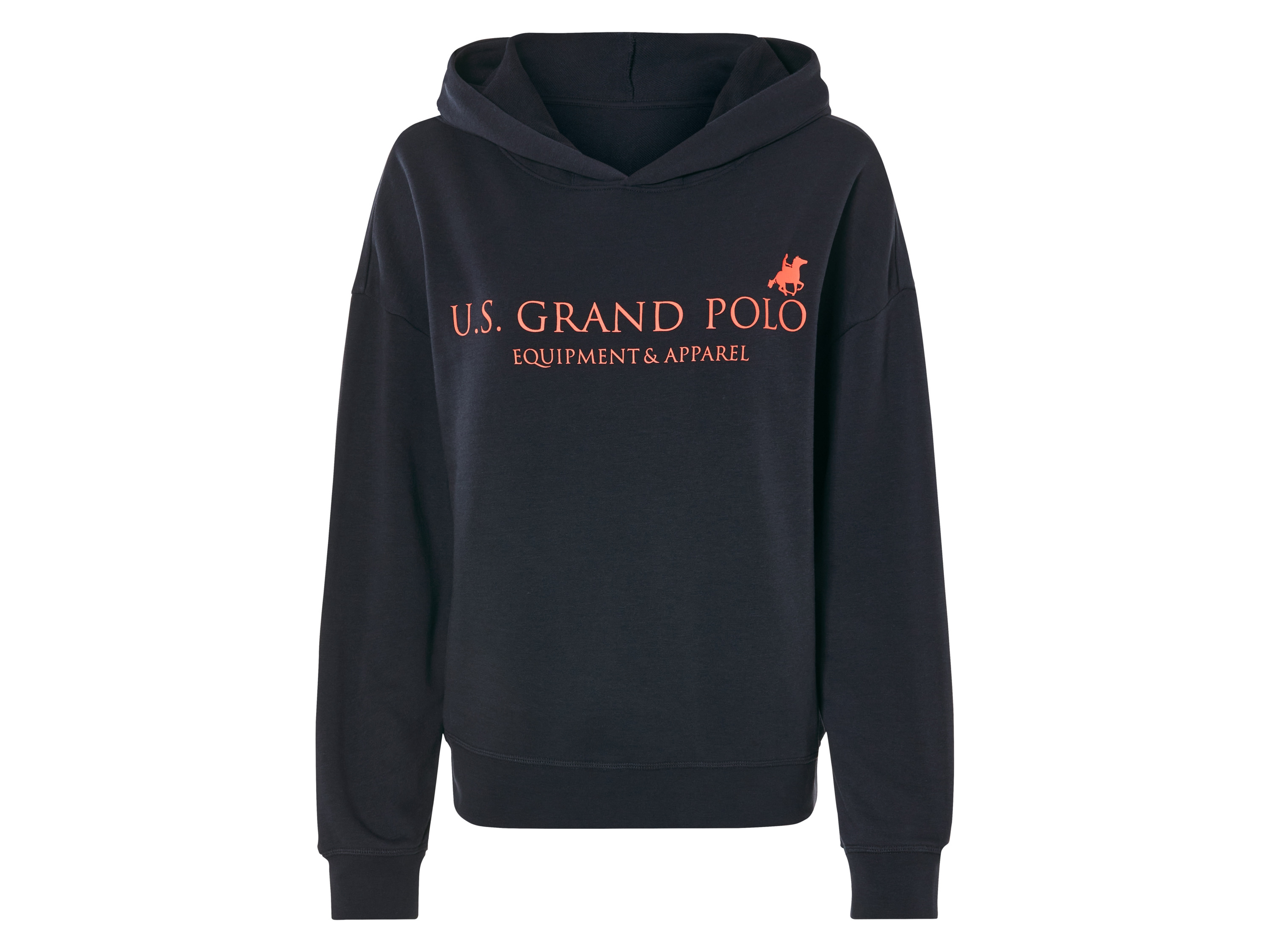 esmara Damska bluza z kapturem z bawełny Granatowy, L44/46