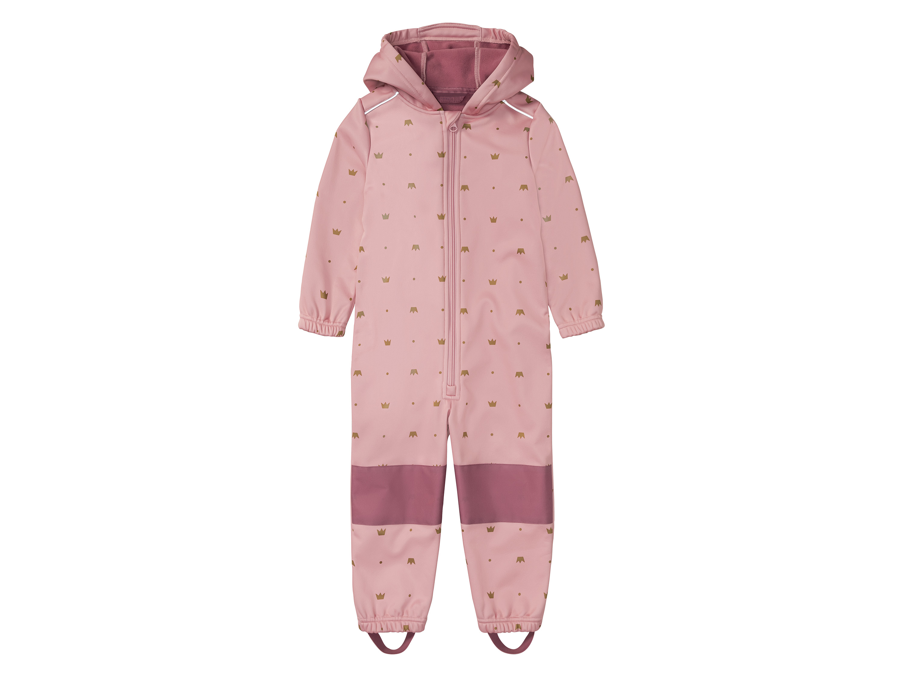 lupilu Kombinezon przeciwdeszczowy dziewczęcy, z podszewką 110/116, Jasnoróżowy, wzorzysty