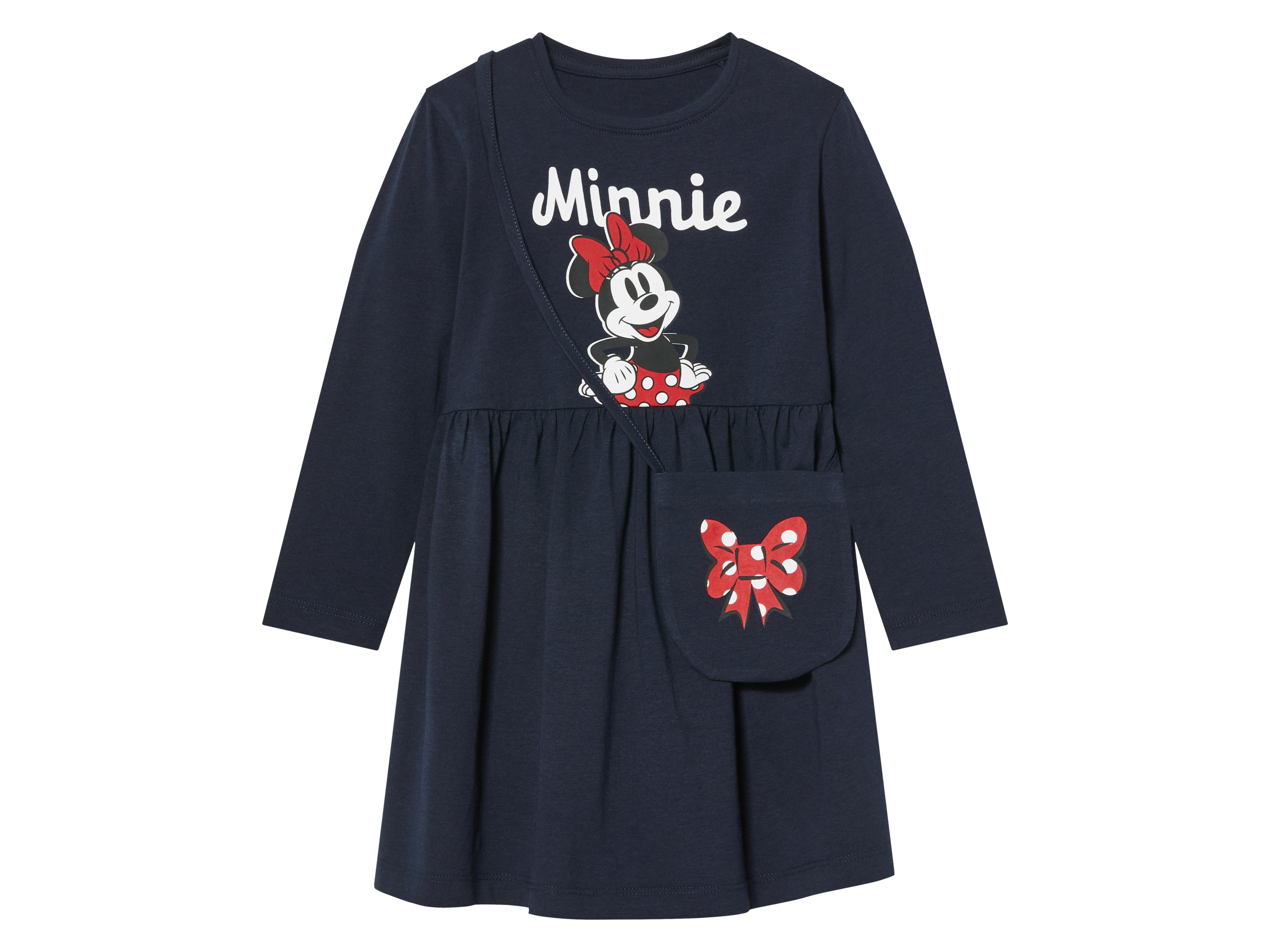 Sukienka dziecięca z torebką na ramię Granatowy, 110/116