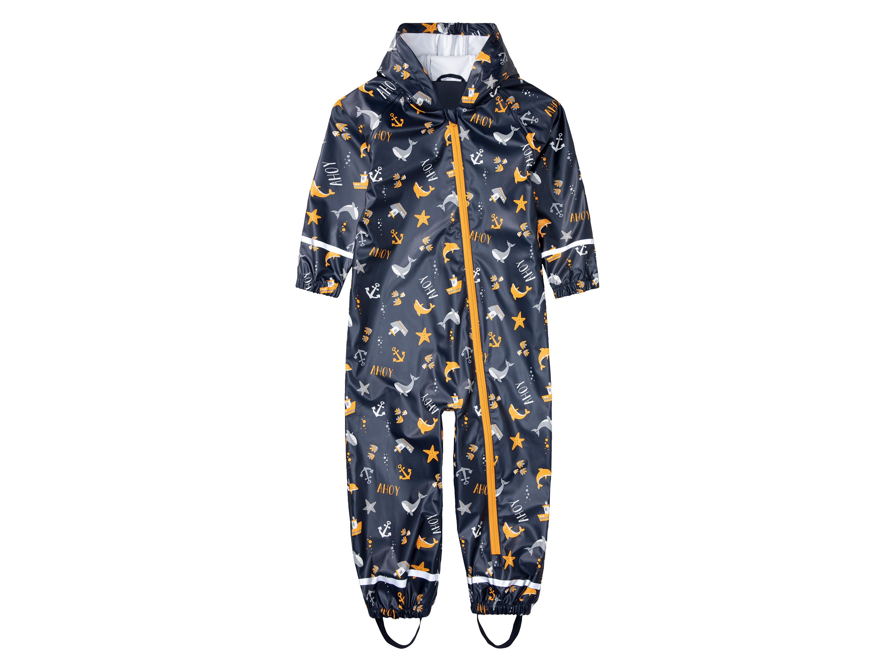 lupilu Kombinezon przeciwdeszczowy dziecięcy Granatowy, wzorzysty, 86/92