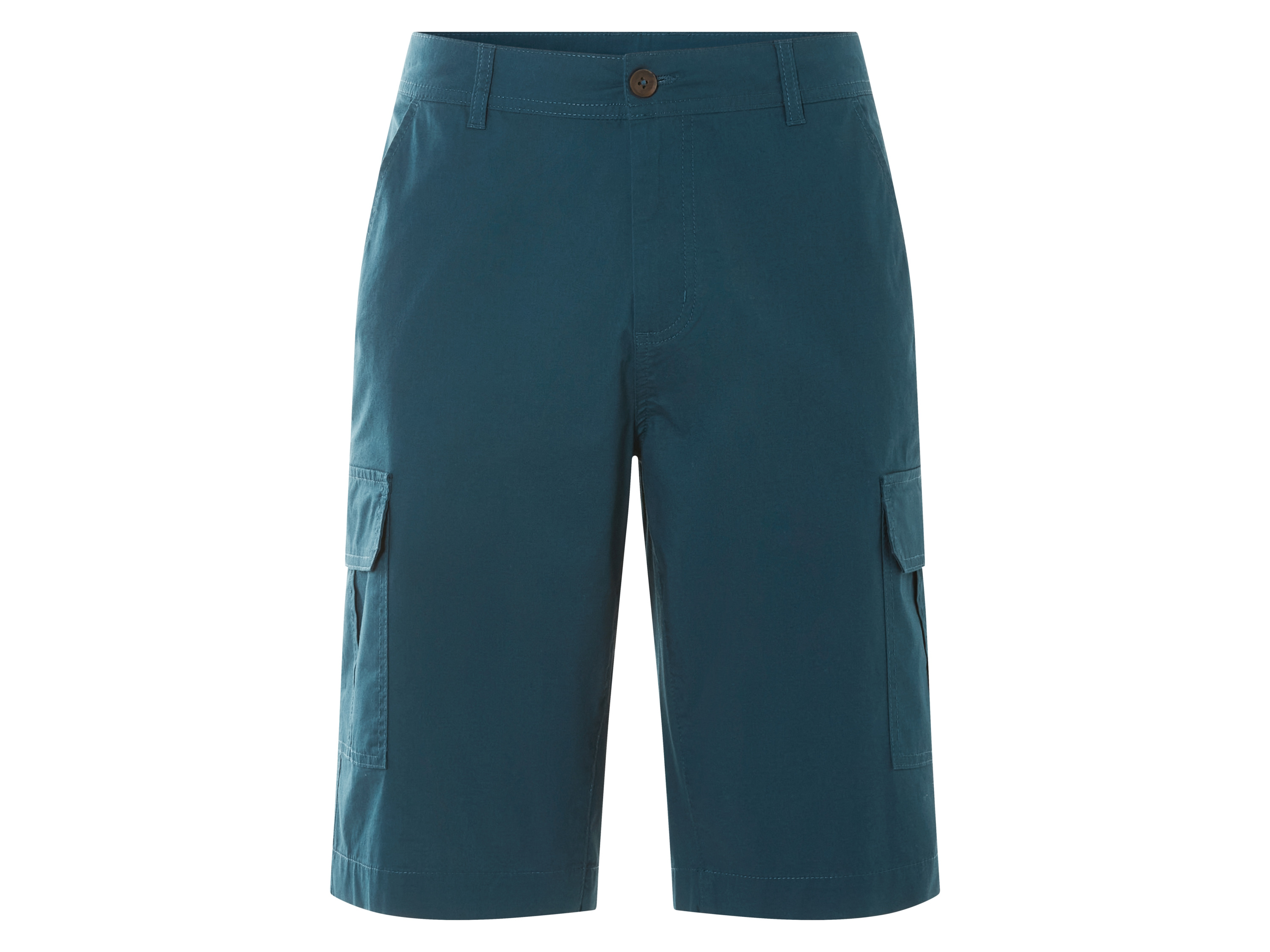 Livergy Bermudy cargo męskie z bawełną Petrol, 58