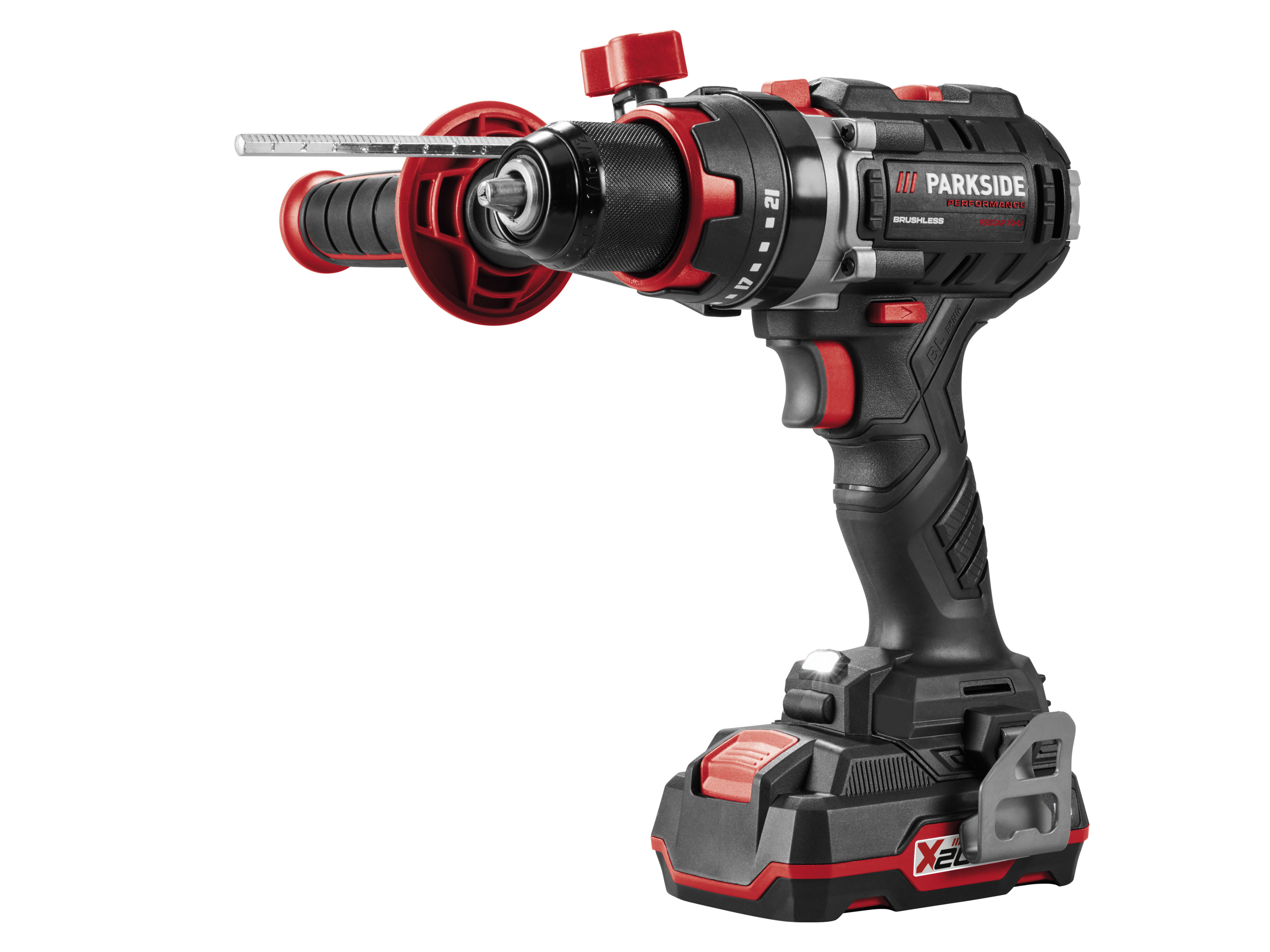 Parkside Performance Akumulatorowa wiertarkowkrętarka udarowa, 20 V, Psbsap 20-Li D4 z 2 akumulatorami i ładowarką