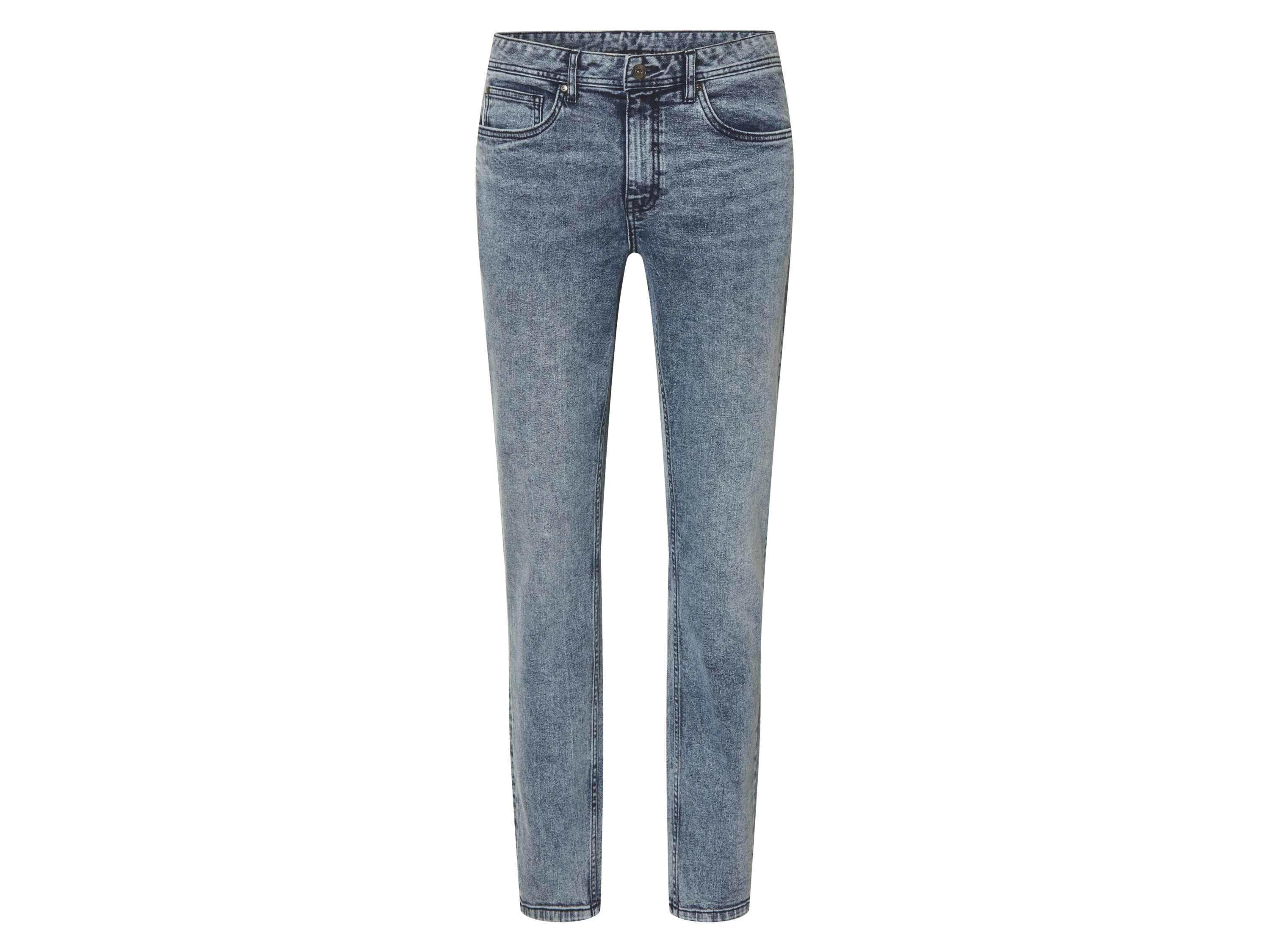 esmara Men Jeansy slim fit męskie z bawełny Niebieski, 54 38/32