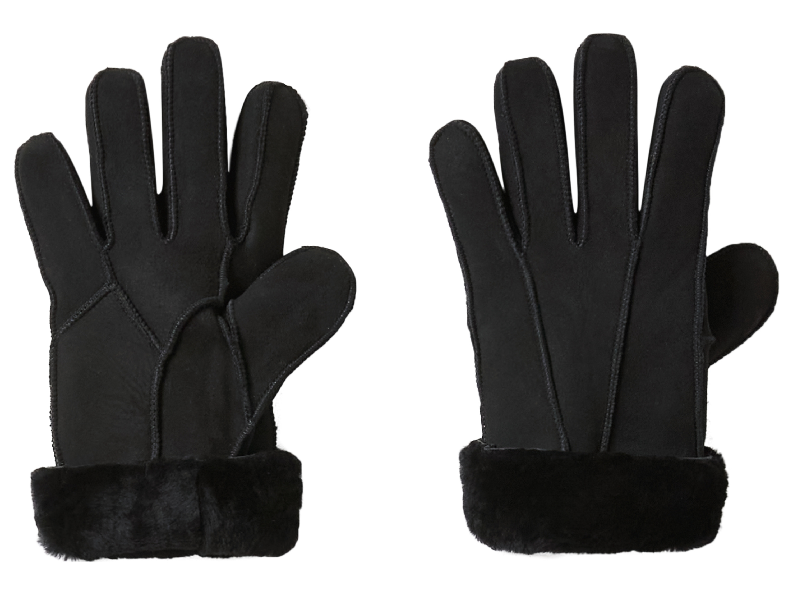 esmara Rękawiczki damskie lub męskie z owczej skóry Czarny, 8,5