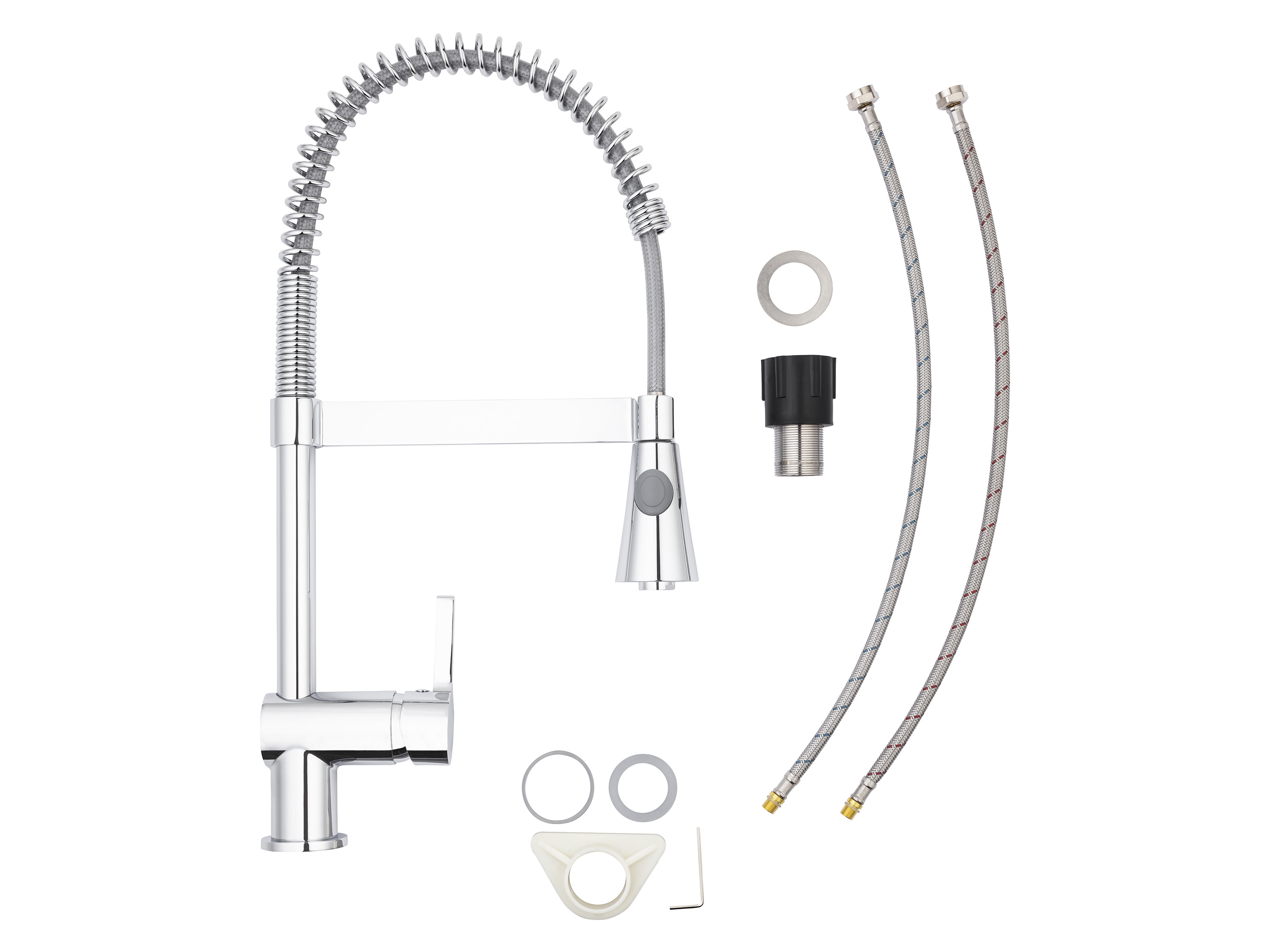 Livarno home Bateria zlewozmywakowa Armatura ze spiralną wylewką