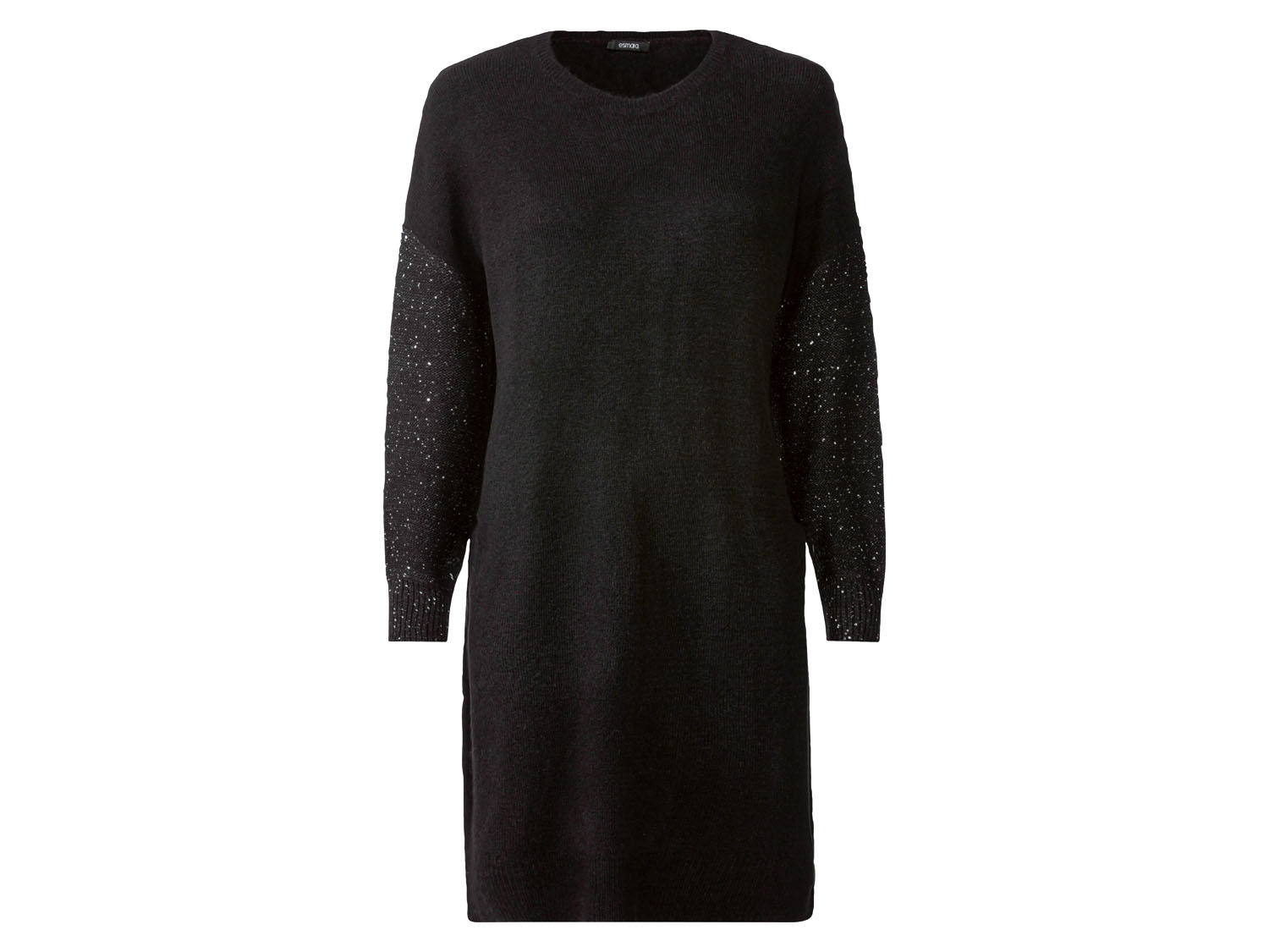 esmara Sukienka damska z dzianiny Czarny, S36/38