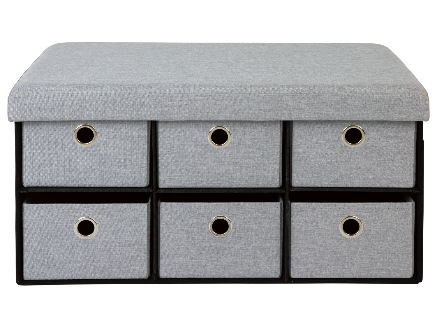 Livarno home Skrzynia do siedzenia z szufladami Jasnoszary