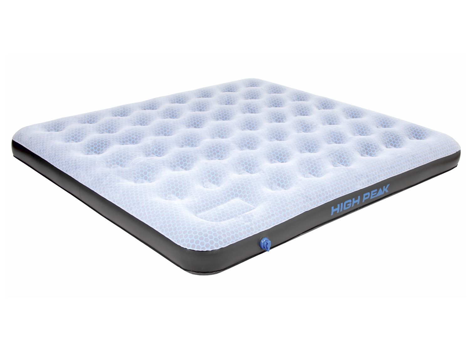 Łóżko dmuchane High Peak Comfort Plus, ze zintegrowaną pompką nożną King Size: ok. 200 x 185 x 20 cm
