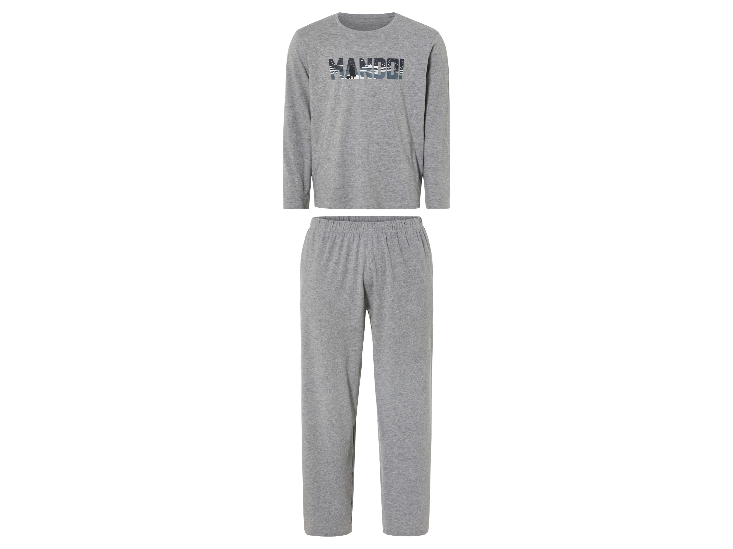 Piżama męska z bawełną koszulka + spodnie Szary, Xl56/58