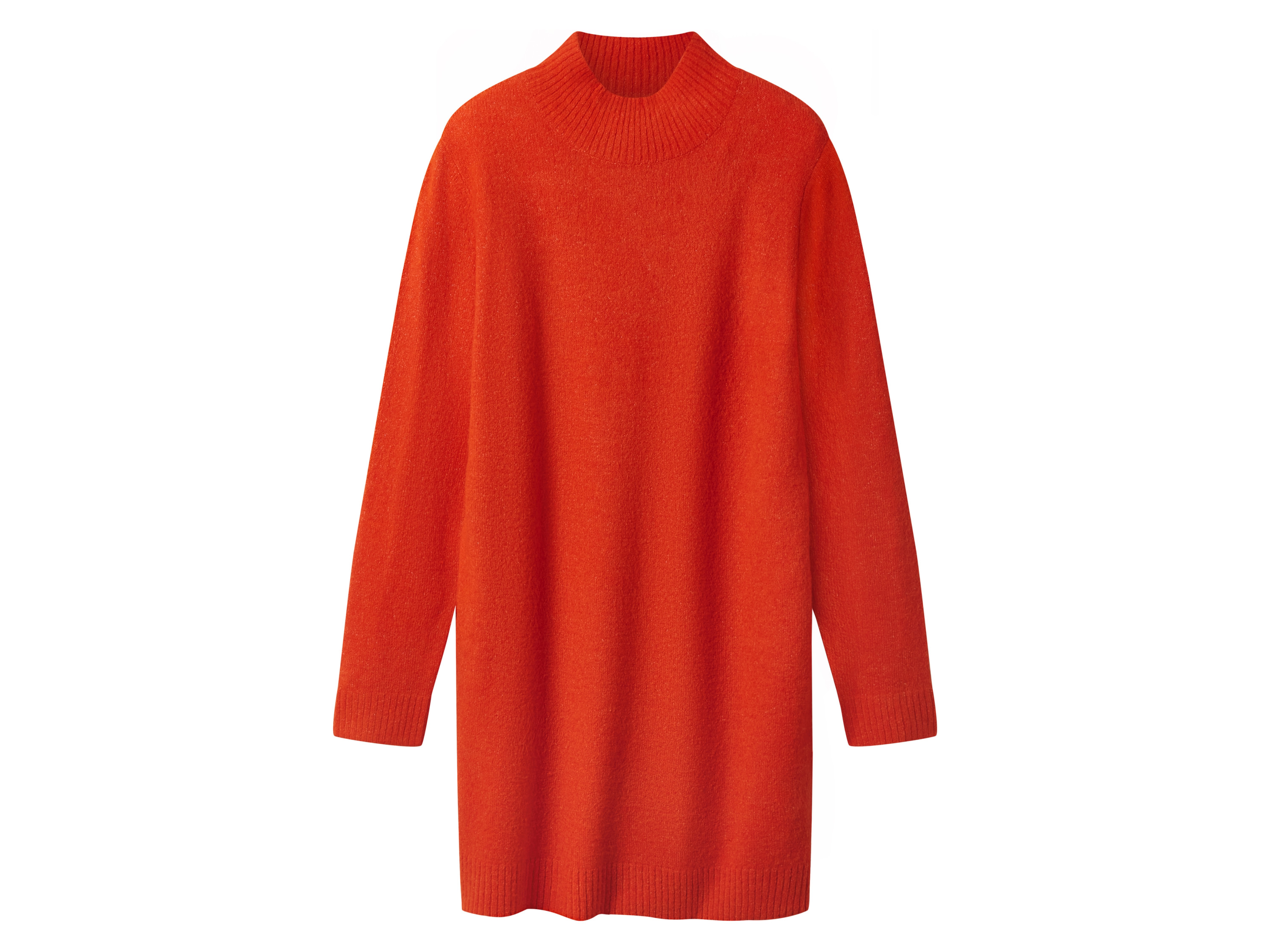 esmara Sukienka dzianinowa damska Pomarańczowy, M40/42
