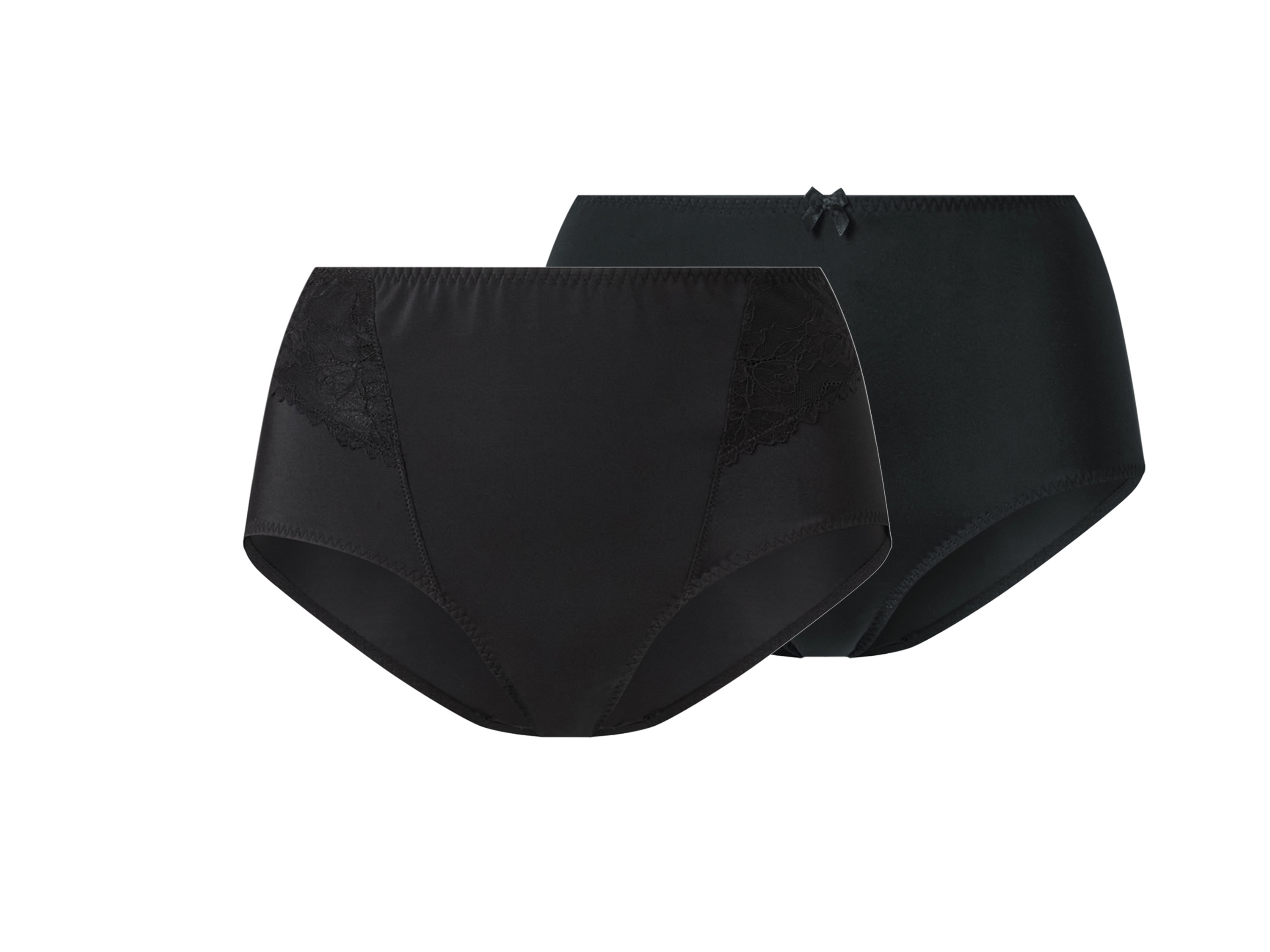 esmara Majtki damskie modelujące, 2 pary Czarny, S36/38