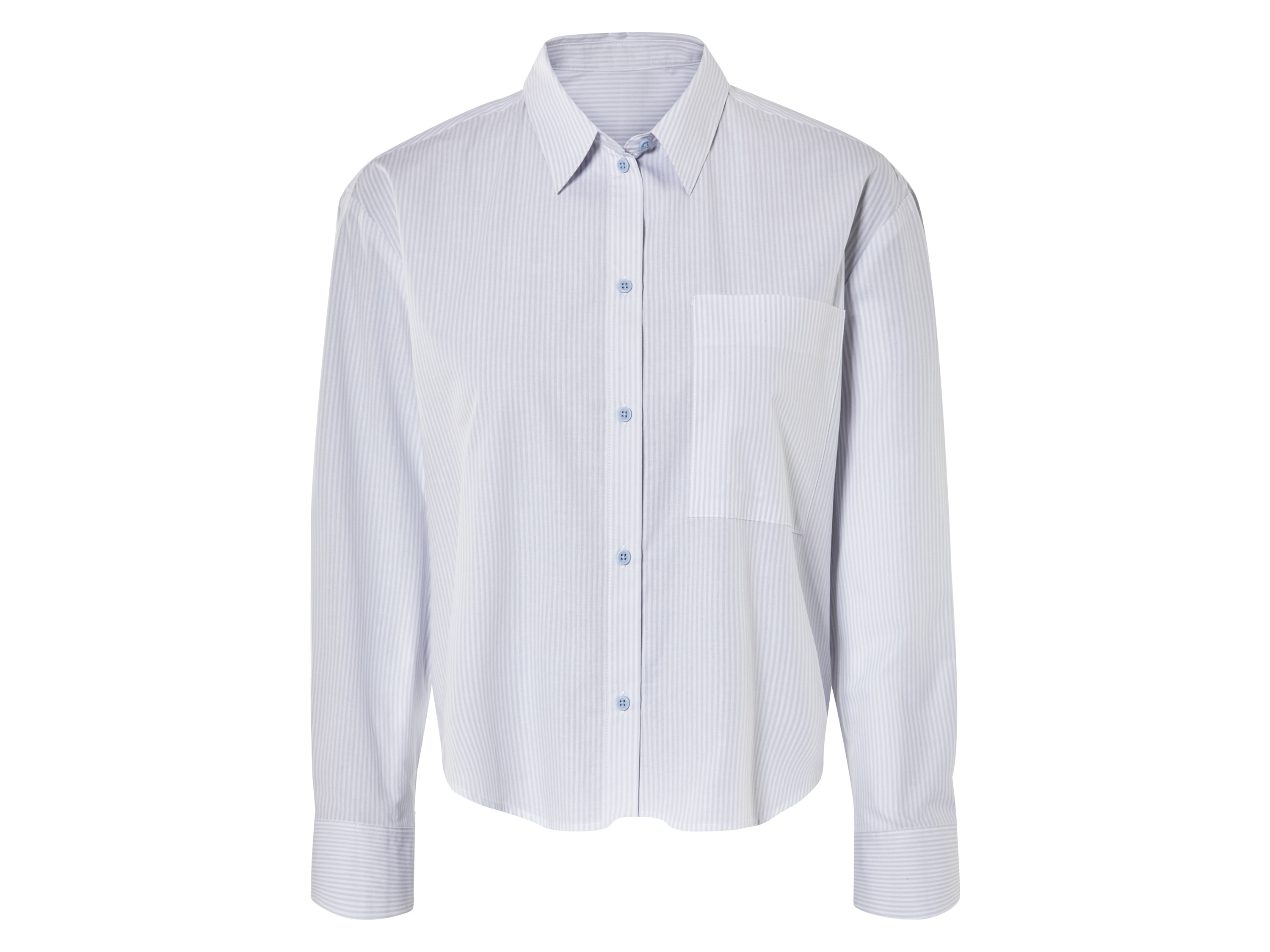 esmara Koszula damska z bawełny sztywny niebieski/biały, 34