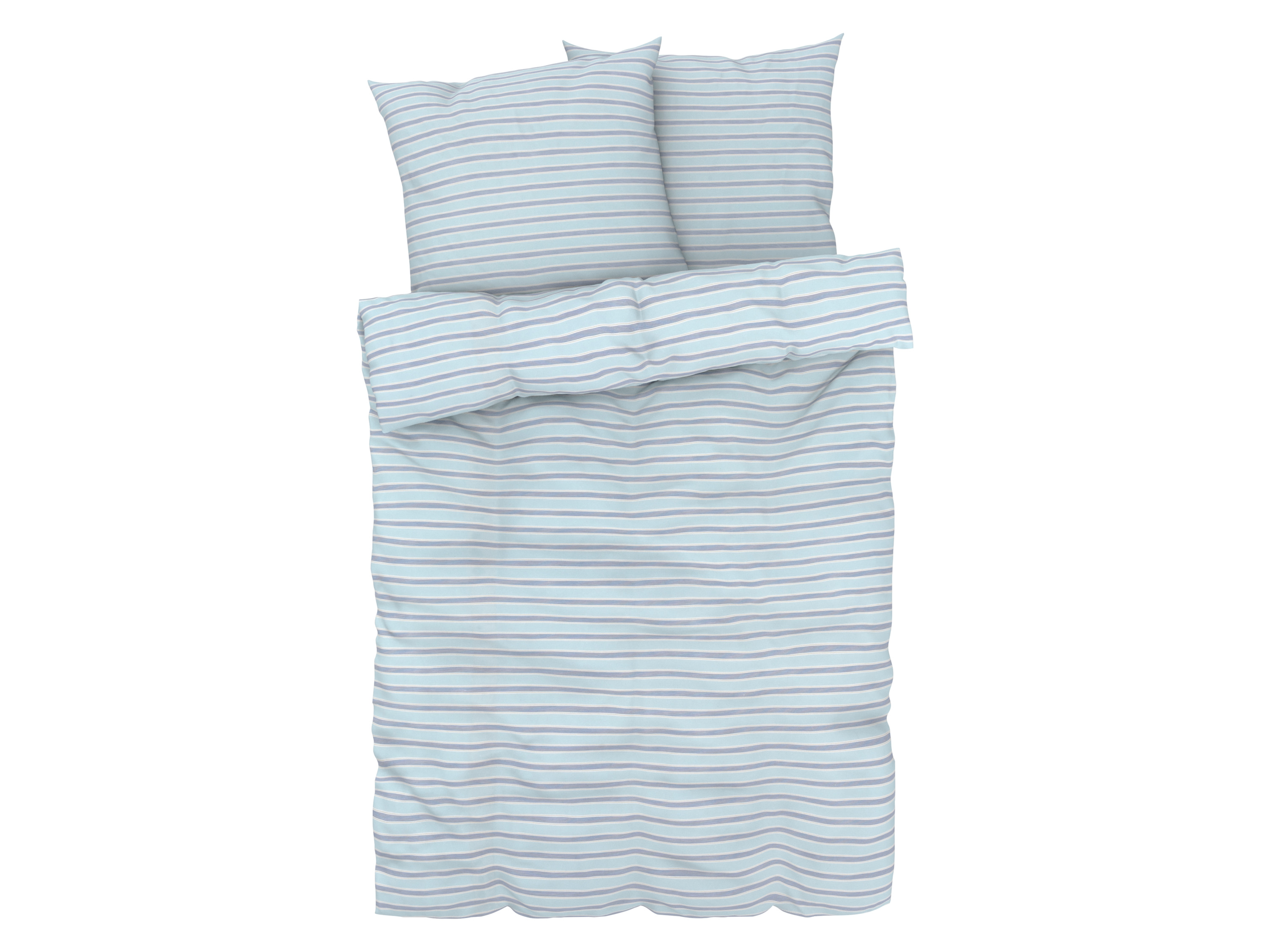 Livarno home Pościel z bawełny renforcé, 160 x 200 cm W paski