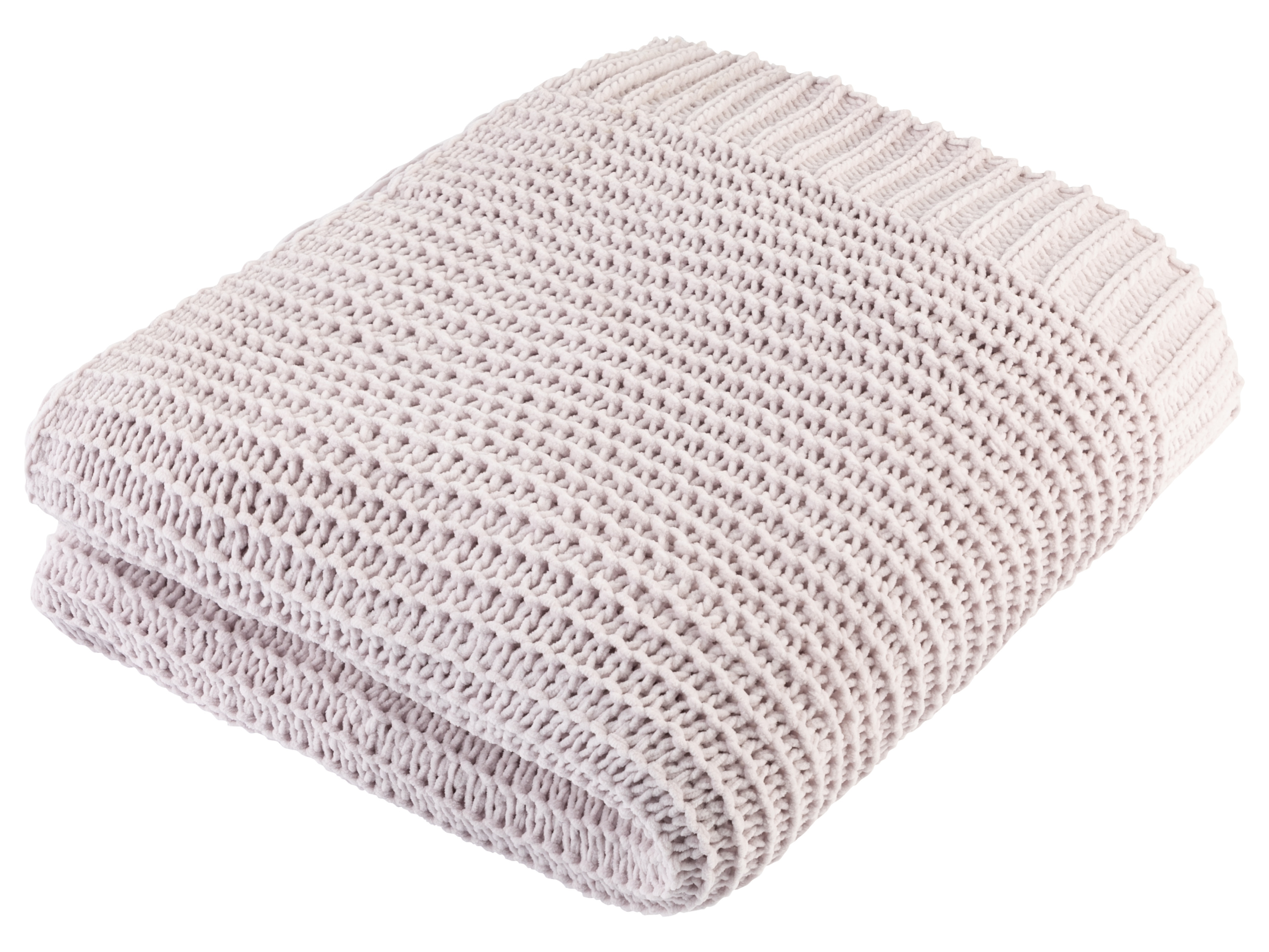 Livarno home Koc szenilowy, 125 x 140 cm Jasnoróżowy