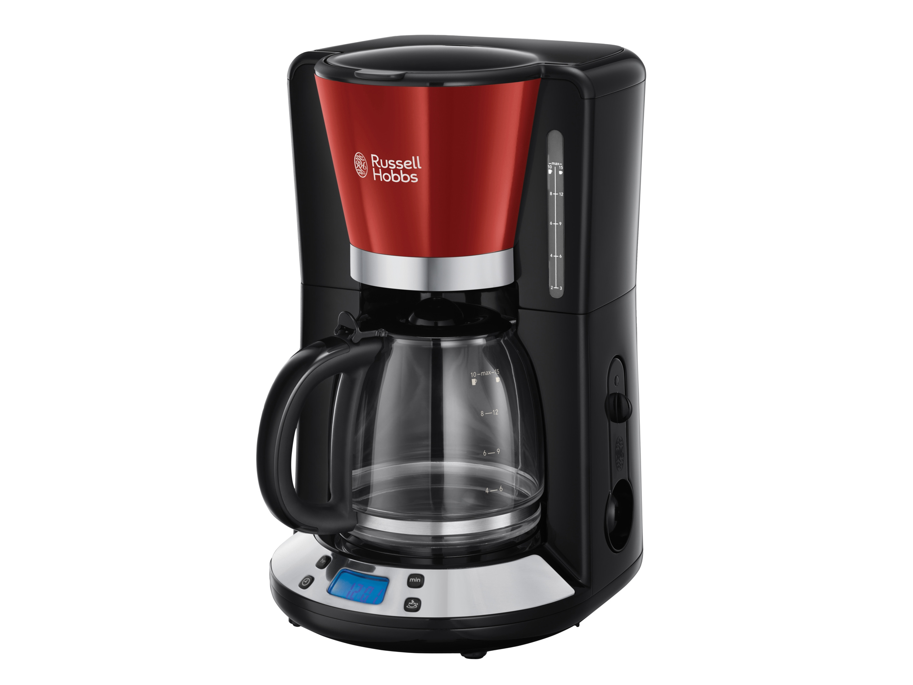 Russell Hobbs Ekspres przelewowy do kawy Colours Plus, 1,25 L Czerwony