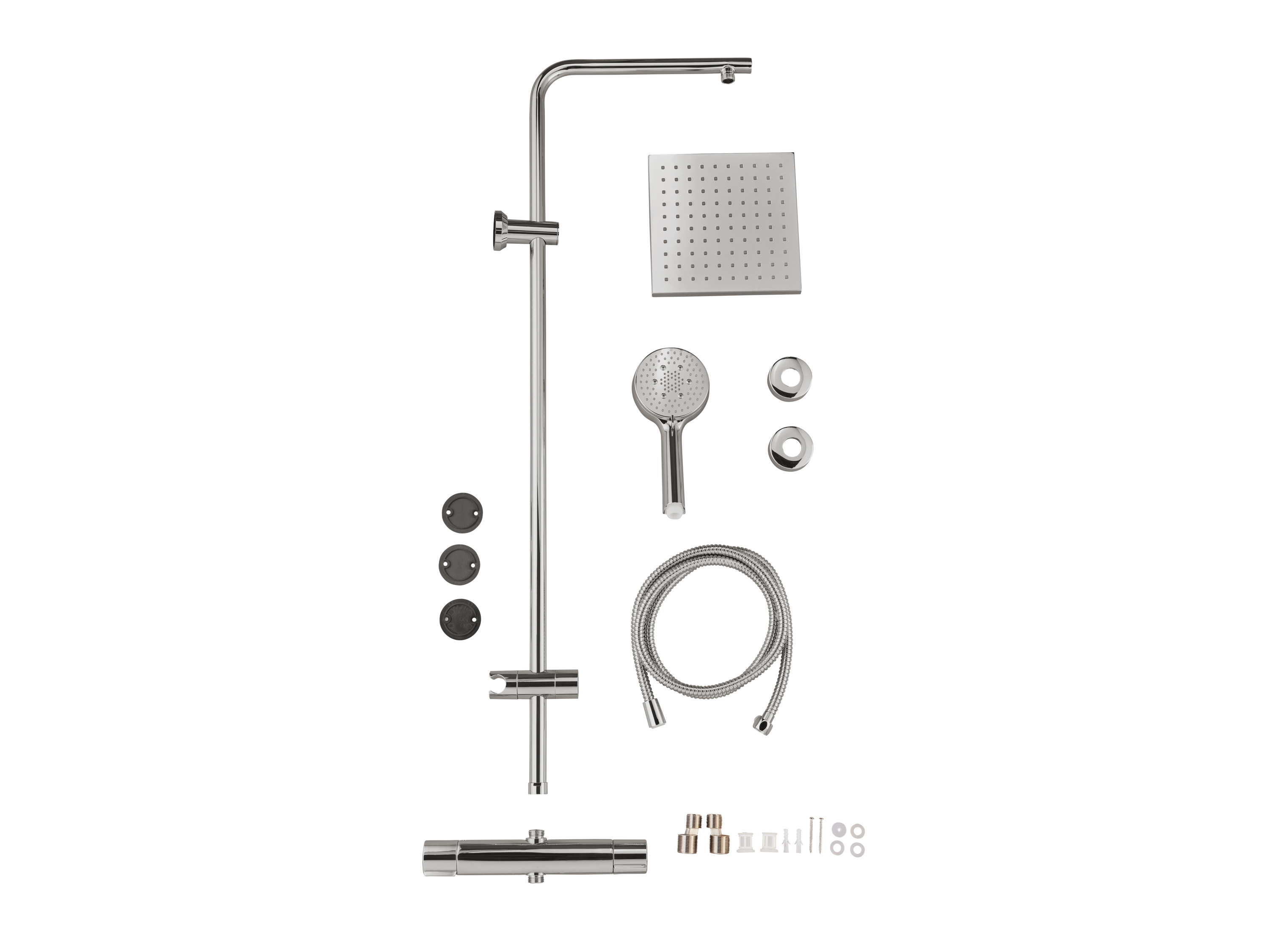 Livarno Zestaw prysznicowy z termostatem, natynkowy