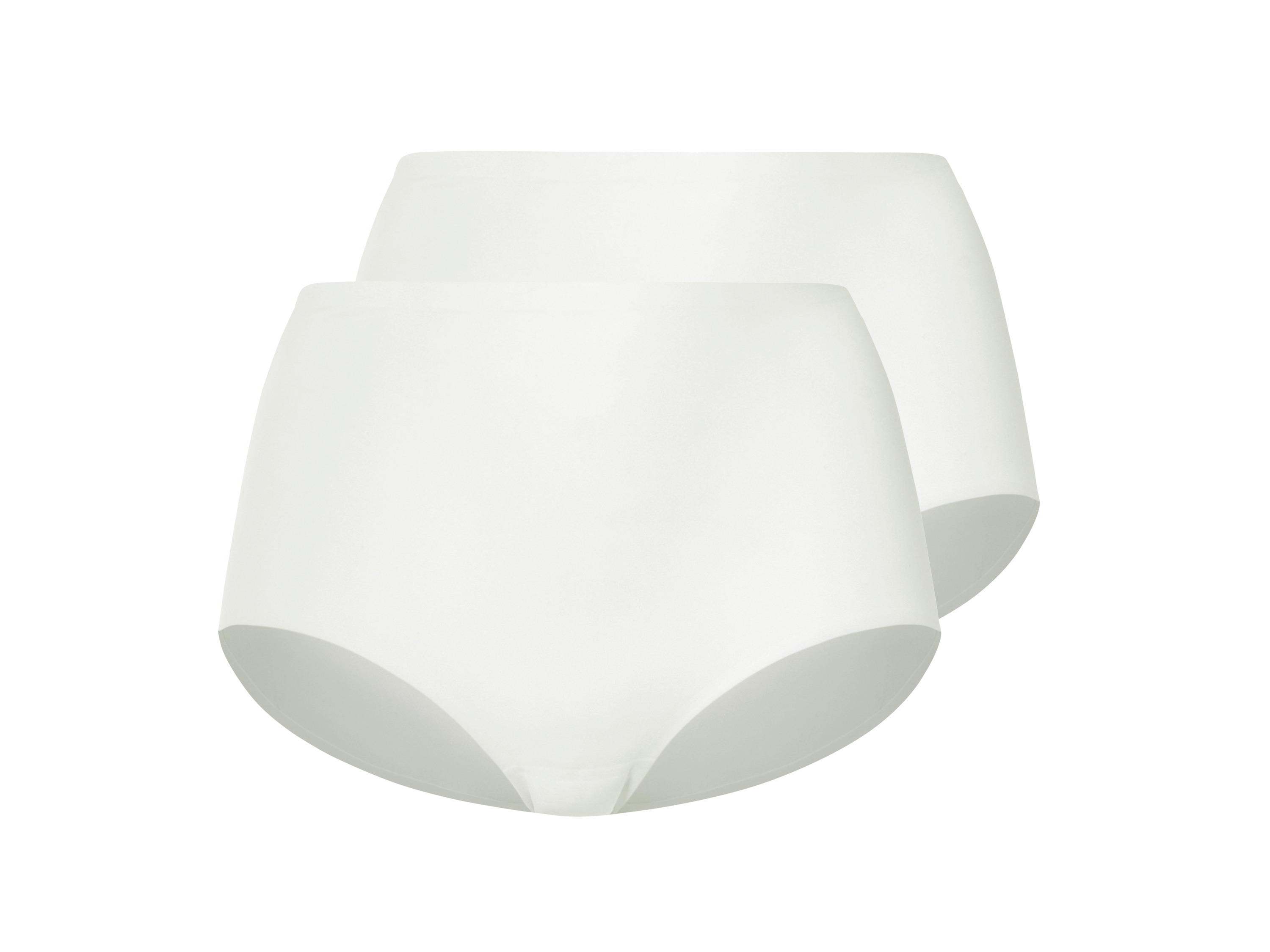 esmara Majtki figi damskie bezszwowe, 2 pary Biały, XS 32/34