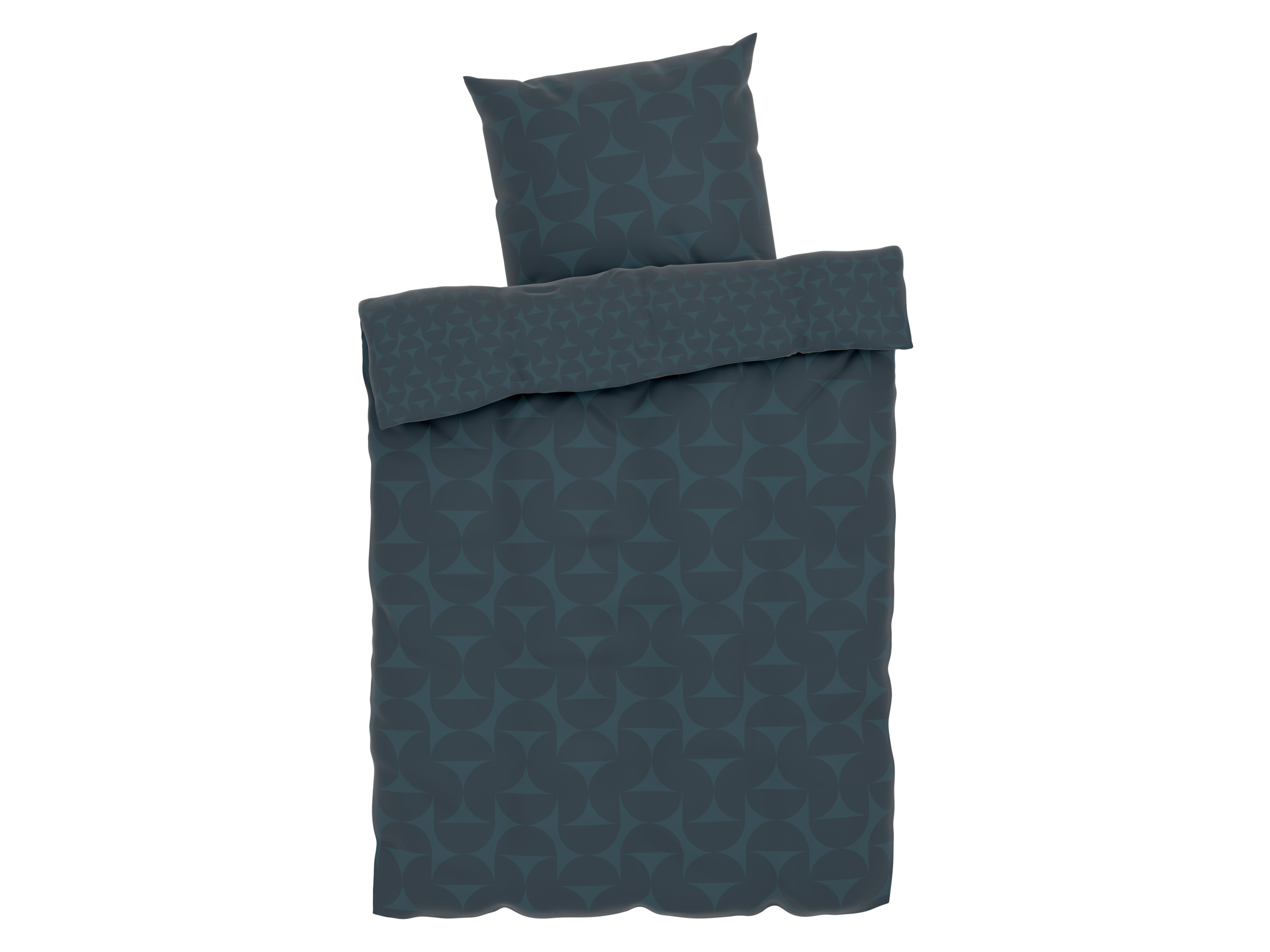 Livarno home Pościel satynowa z mikrofibry, 140 x 200 cm Petrol