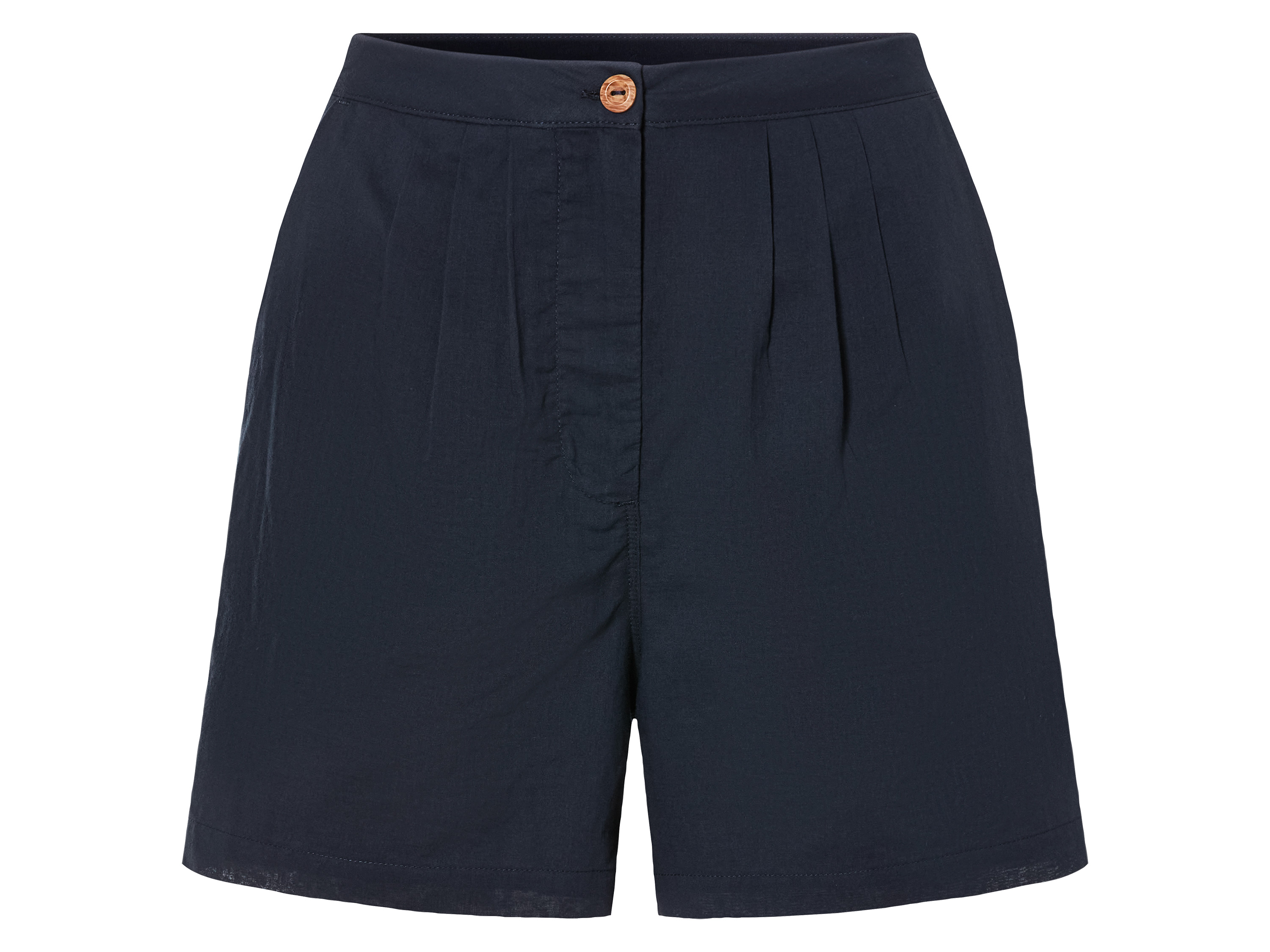 esmara Szorty damskie bawełniane z wysokim stanem 42, Granatowy