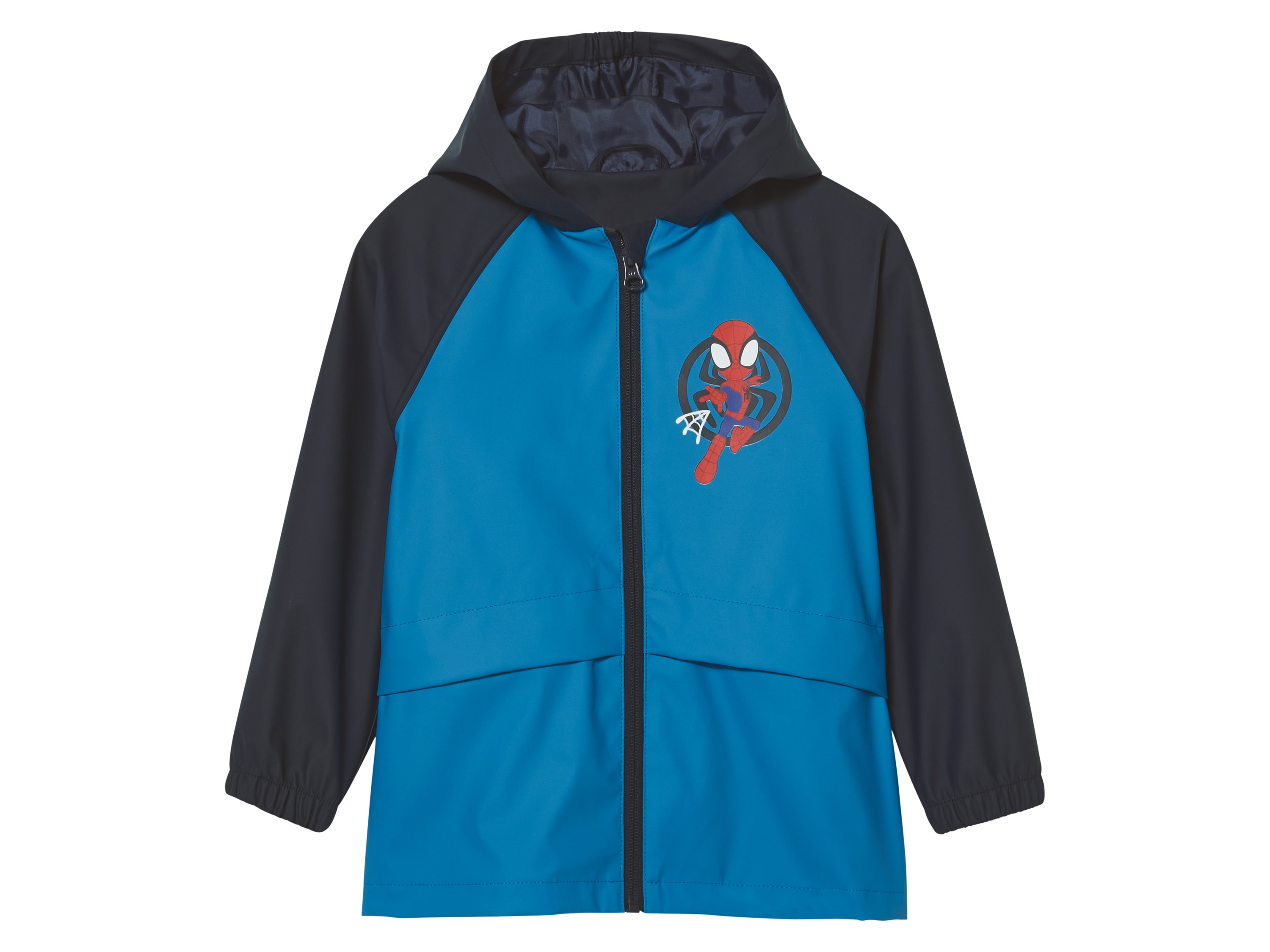 Kurtka przeciwdeszczowa dziecięca Spidey / granatowy, 98/104