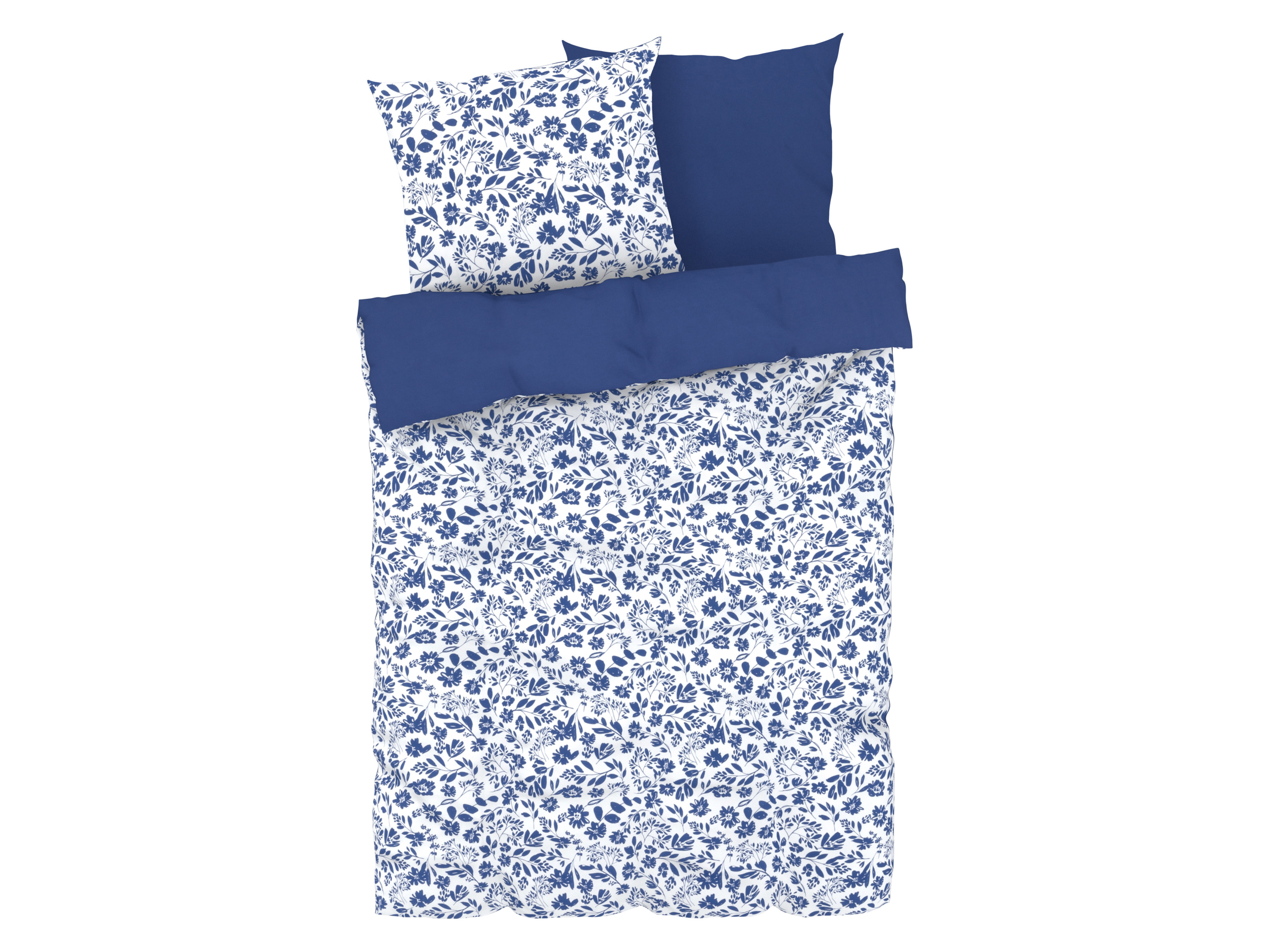 Livarno home Pościel z bawełny renforcé, 220 x 200 cm Kwiaty