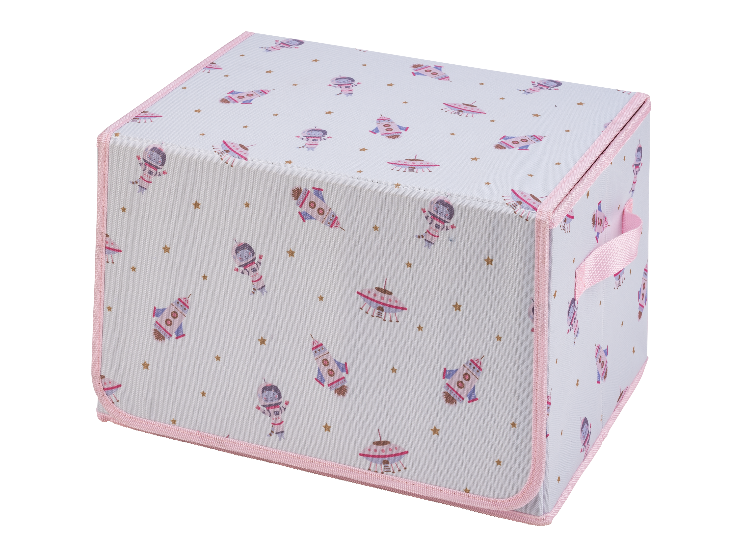 Livarno home Pudełko do przechowywania z matą do zabawy Różowy