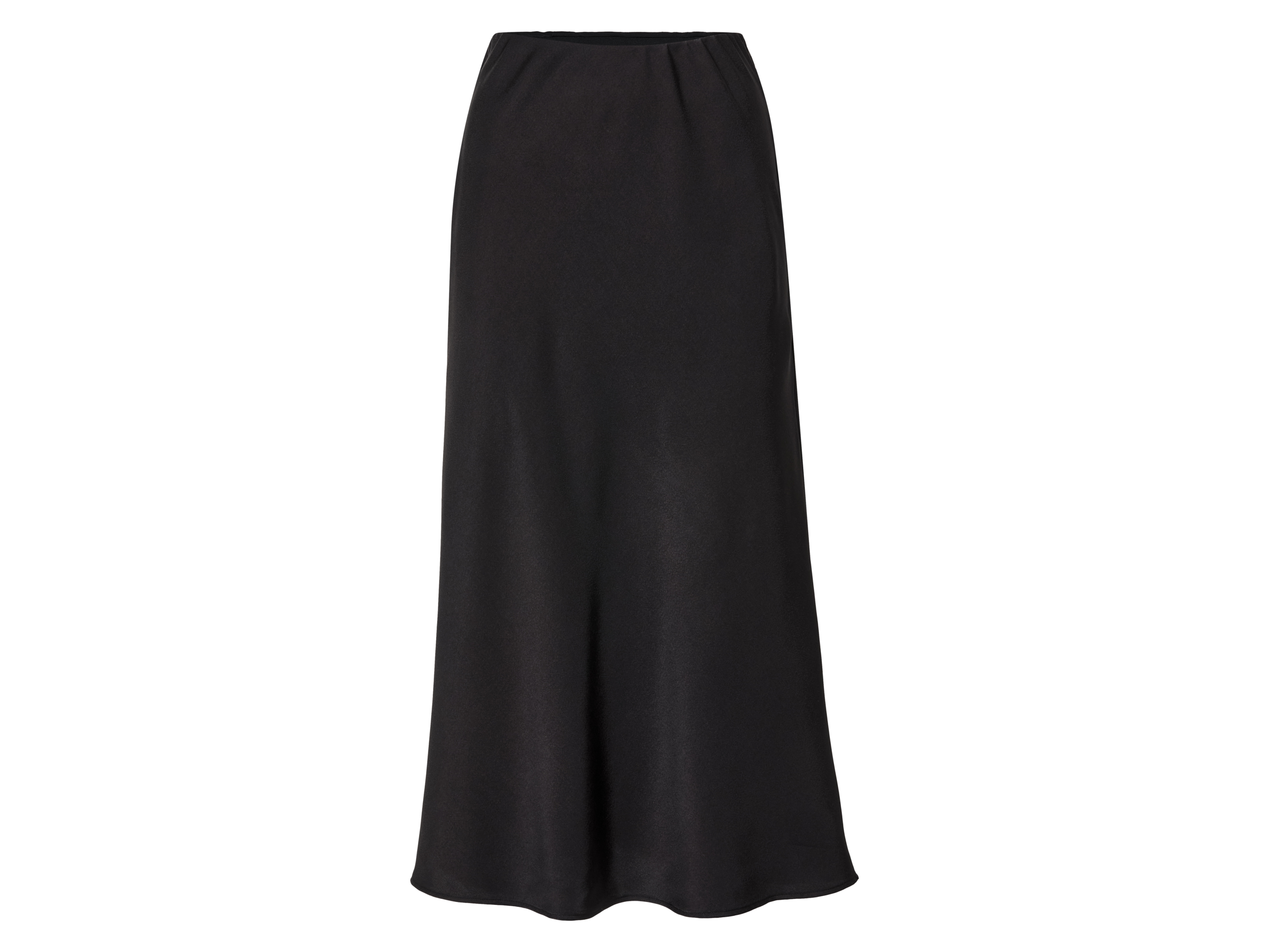 esmara Spódnica satynowa damska Czarny, 46