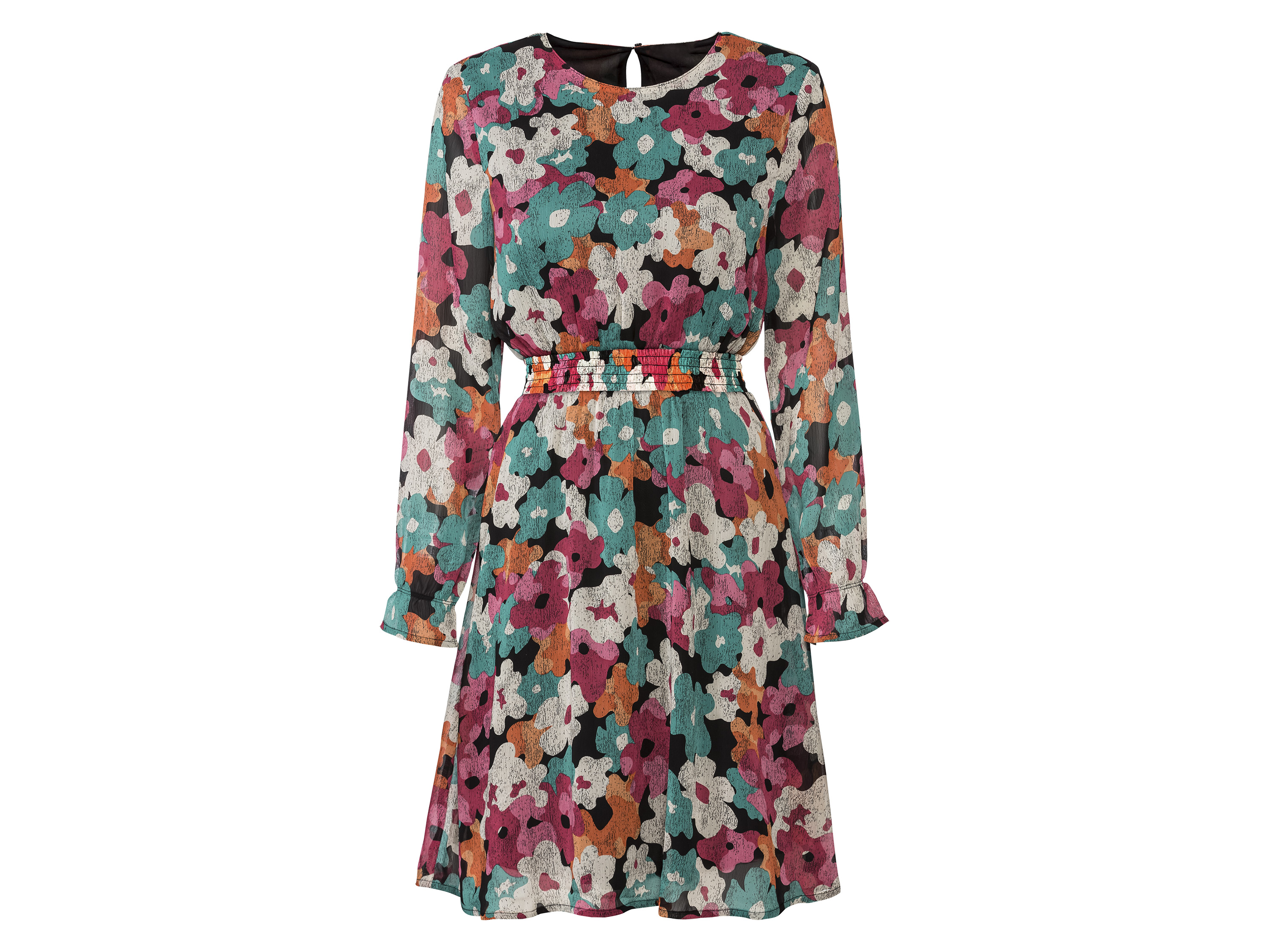 esmara Sukienka damska z szyfonu Kolorowy, 44