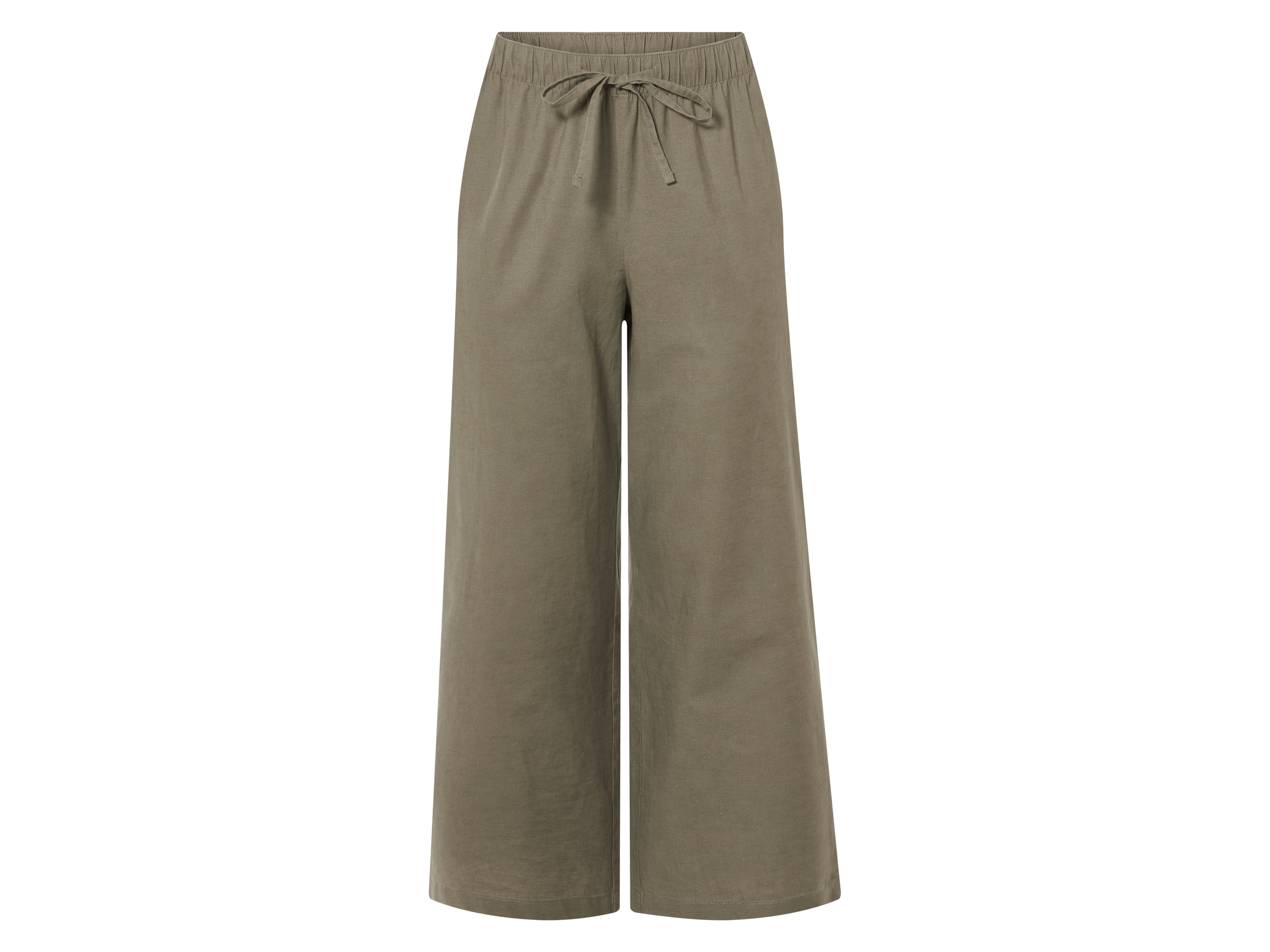 esmara Kuloty damskie z bawełną i lnem Oliwkowy, 54