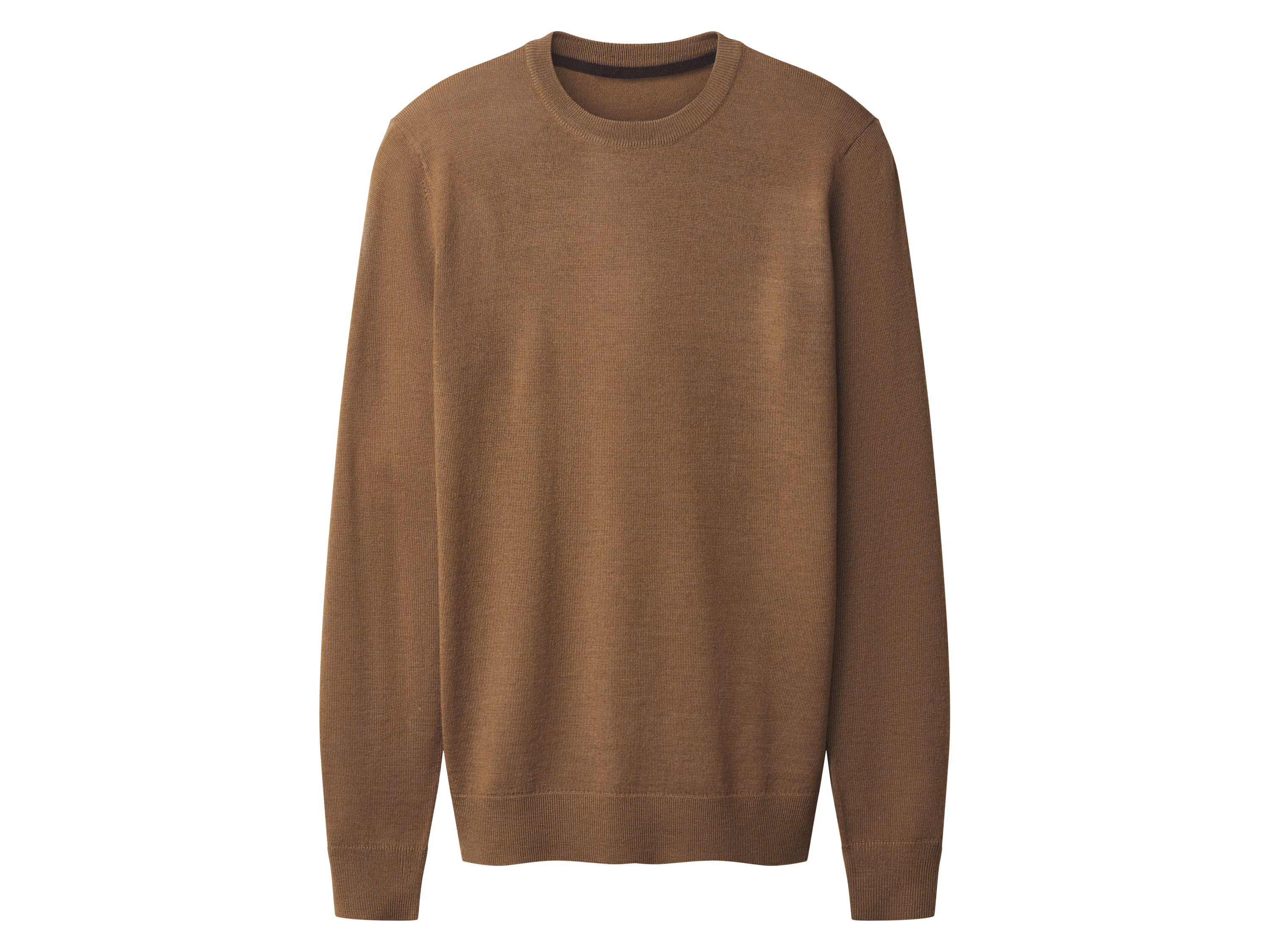 esmara Men Sweter męski premium z wełną merino Brązowy, XL 56/58