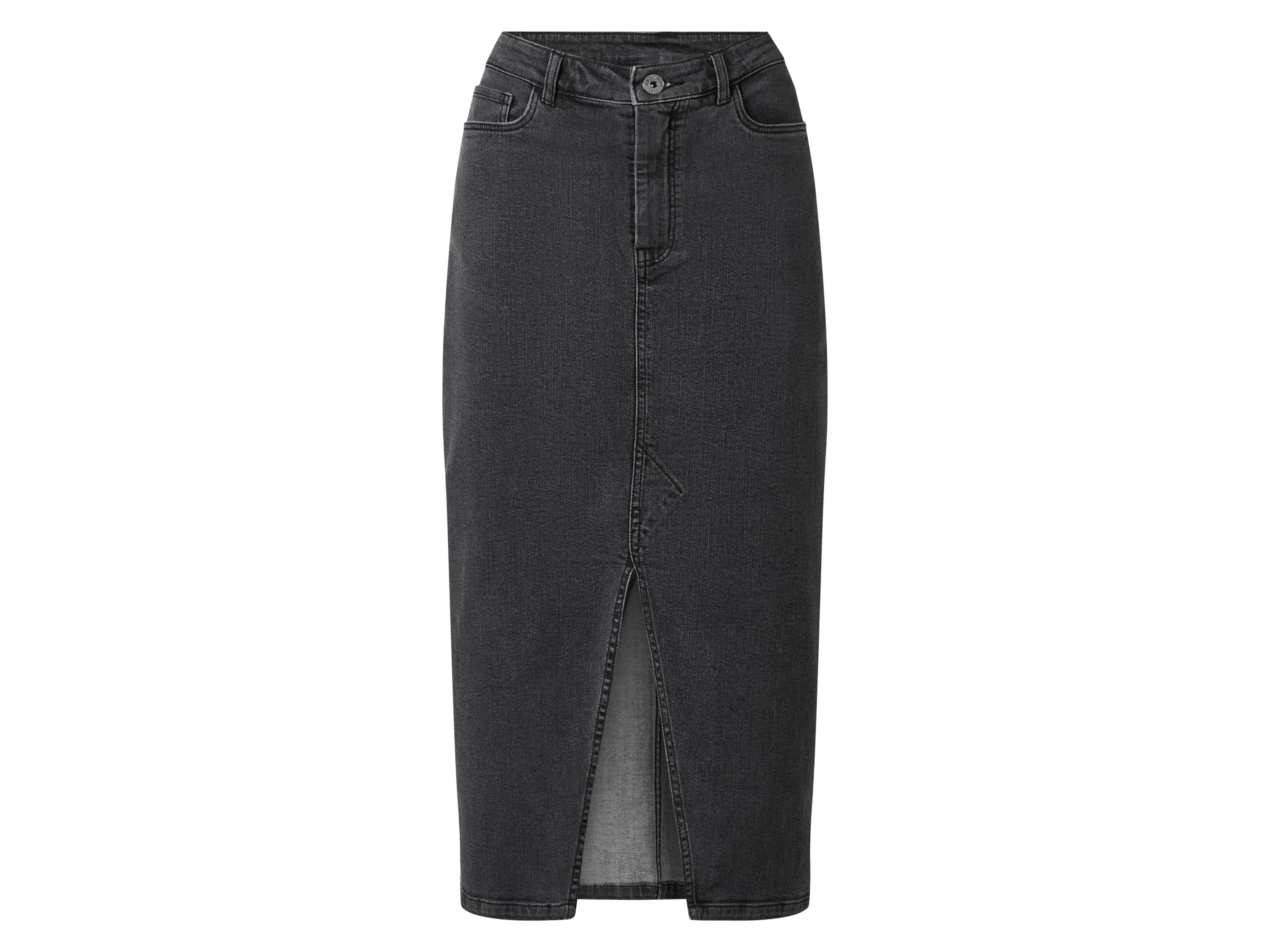 esmara Spódnica jeansowa damska Czarny, 34