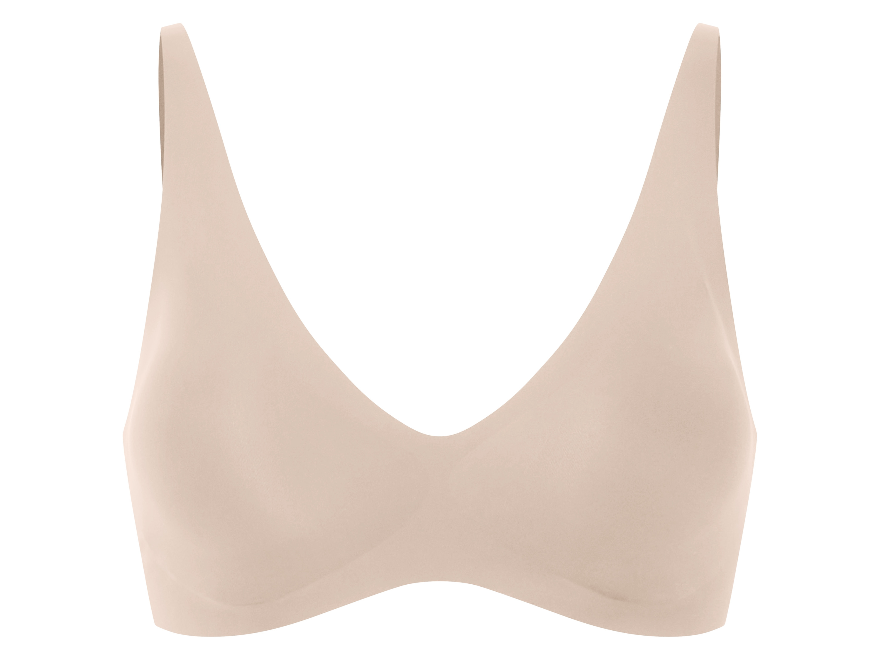 esmara Biustonosz damski bez fiszbin, cięty laserowo Kremowy, L44/46
