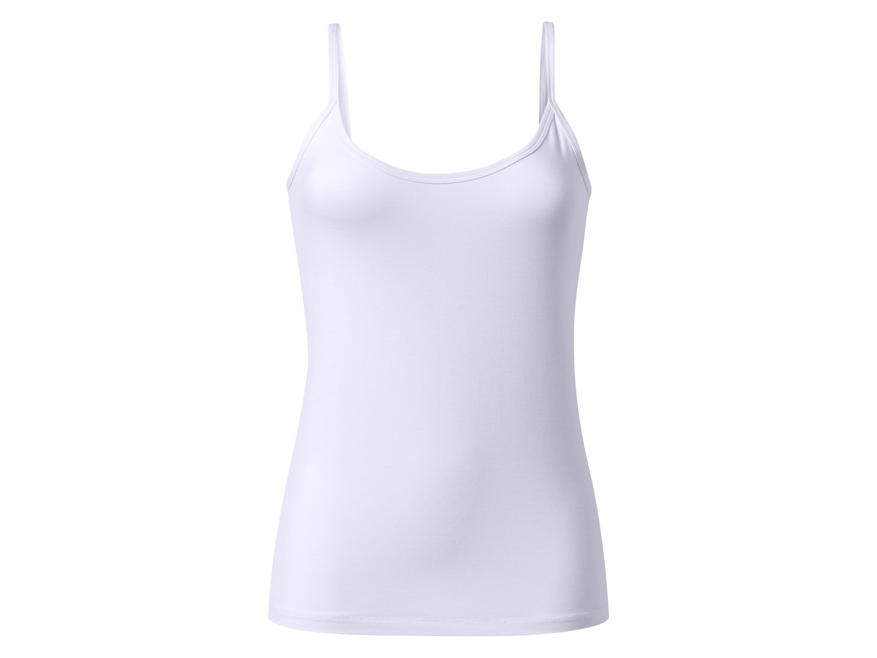 esmara Top damski z wiskozą na cienkich ramiączkach Biały, Xl48/50