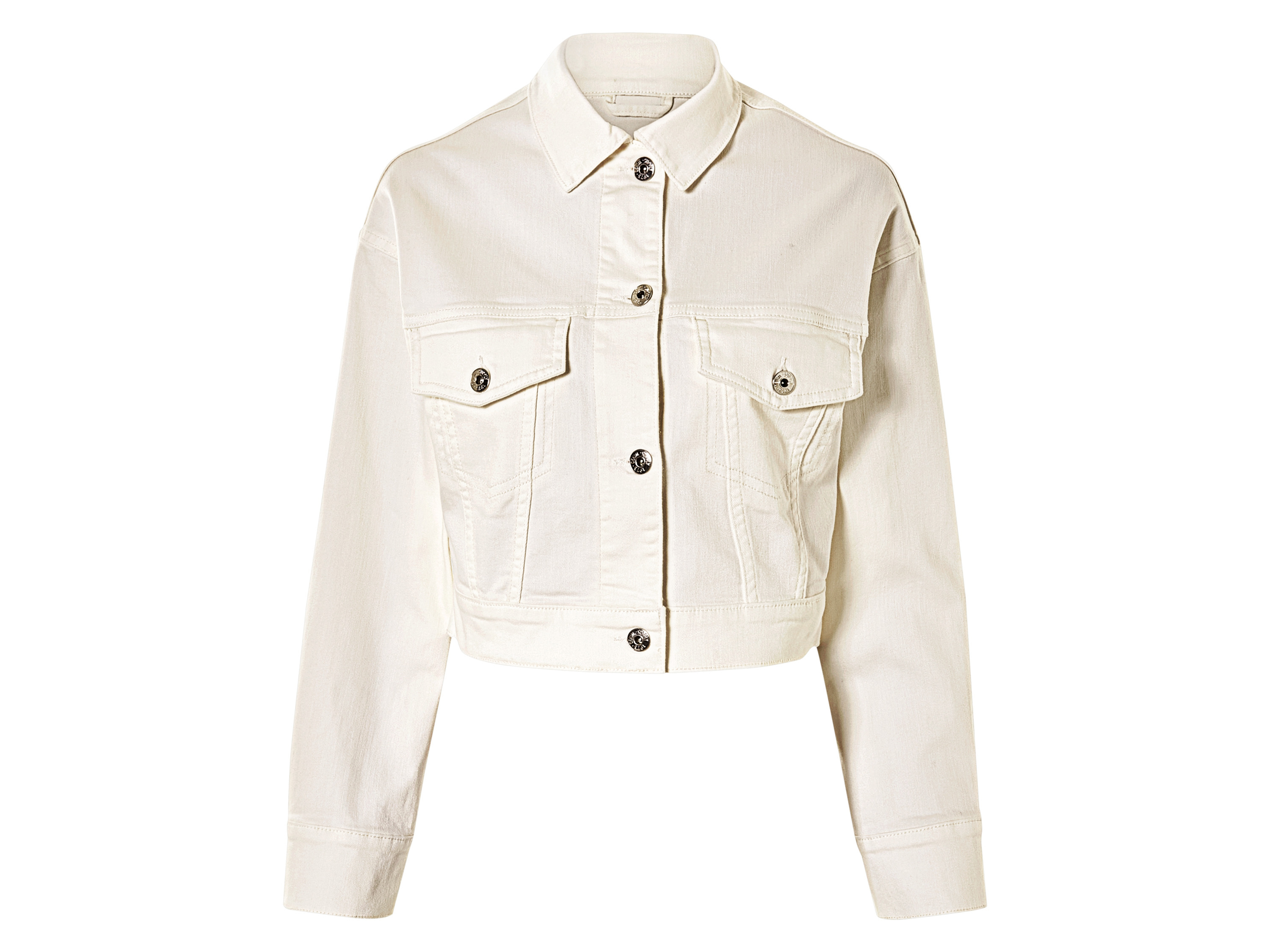 esmara Kurtka jeansowa damska z bawełny Beżowy, 38