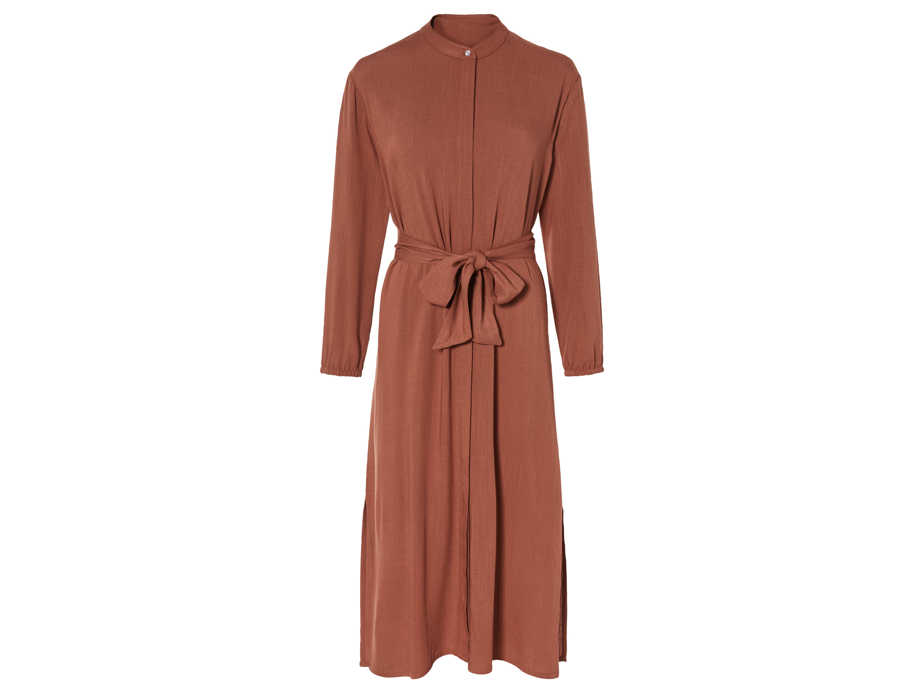 esmara Sukienka typu tunika damska z rozcięciami po bokach Terakota, 38