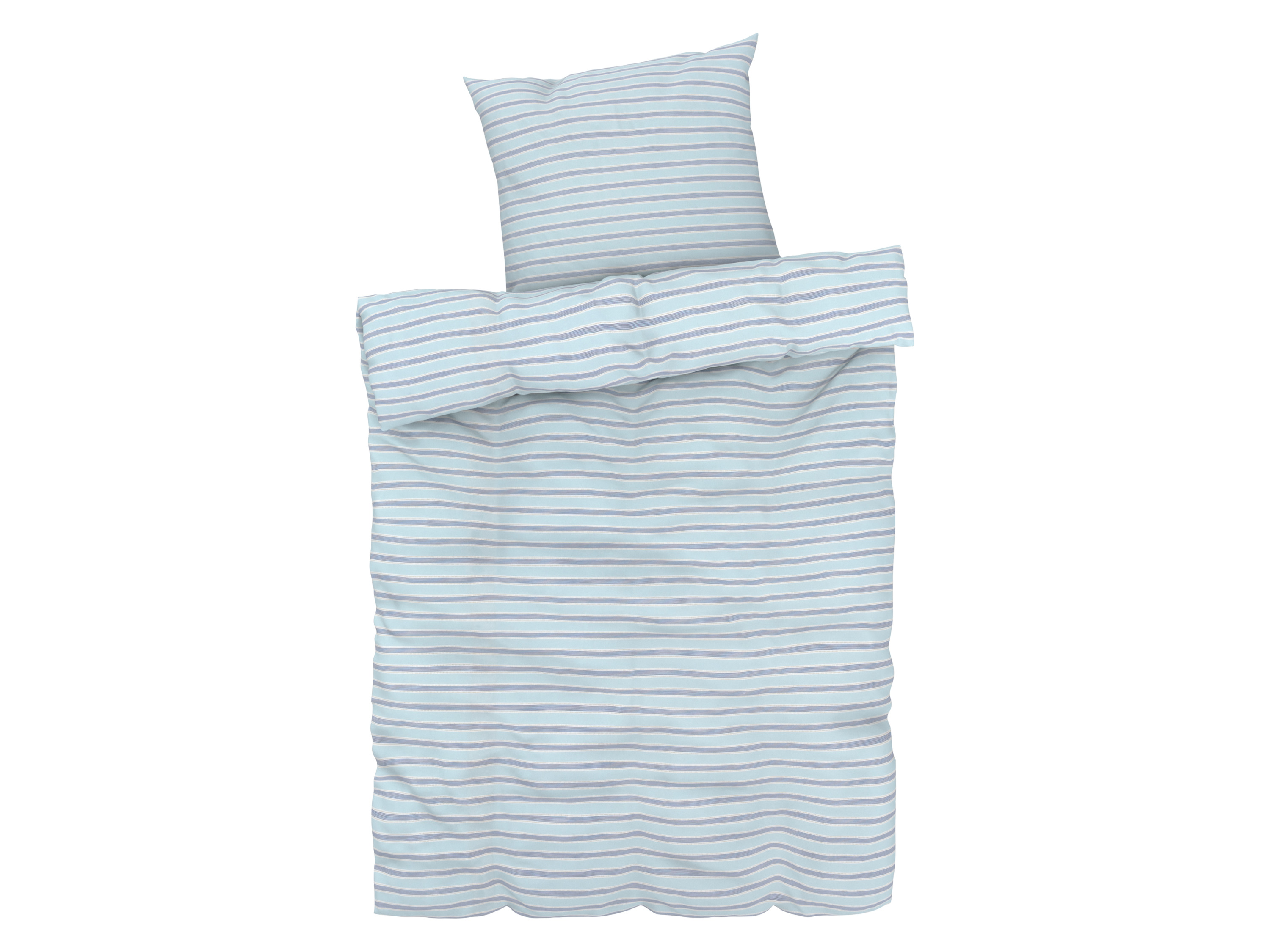 Livarno home Pościel z bawełny renforcé, 140 x 200 cm W paski