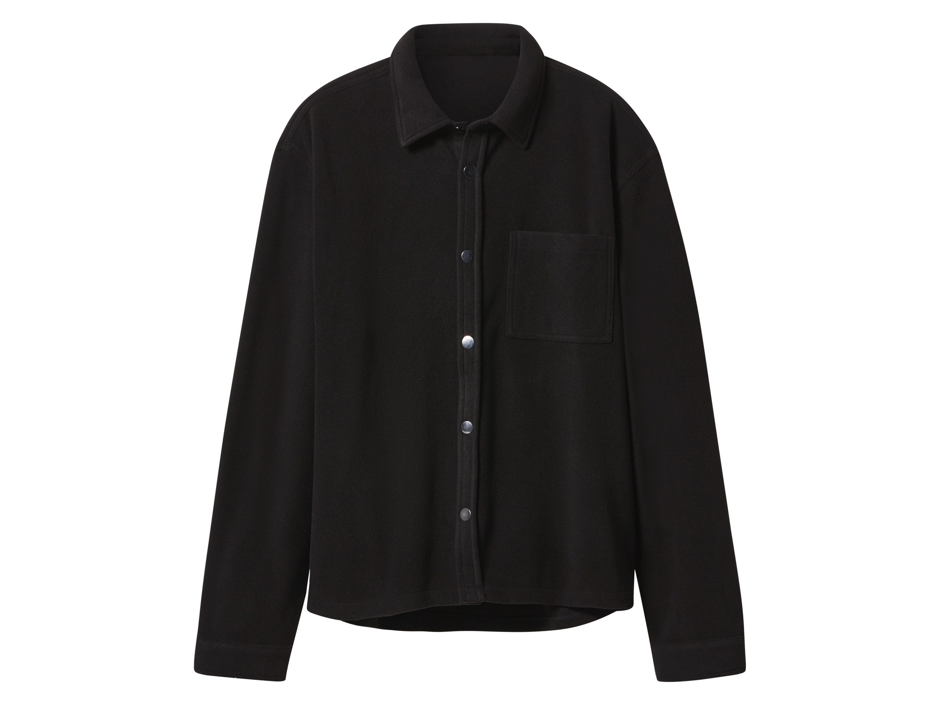 esmara Men Koszula męska z polaru Czarny, S 44/46