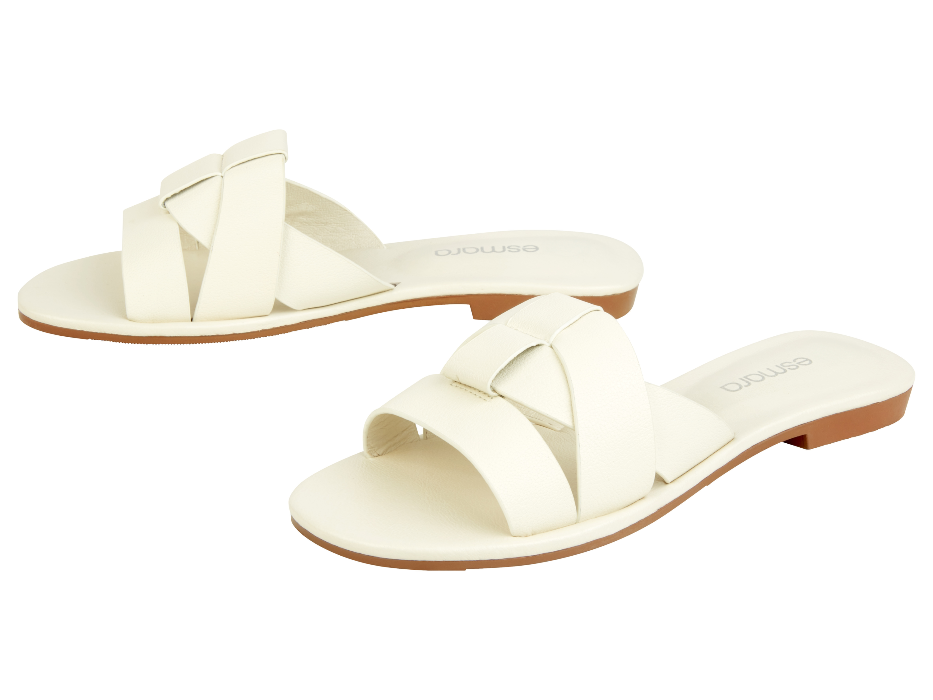 esmara Klapki damskie Biały, 39