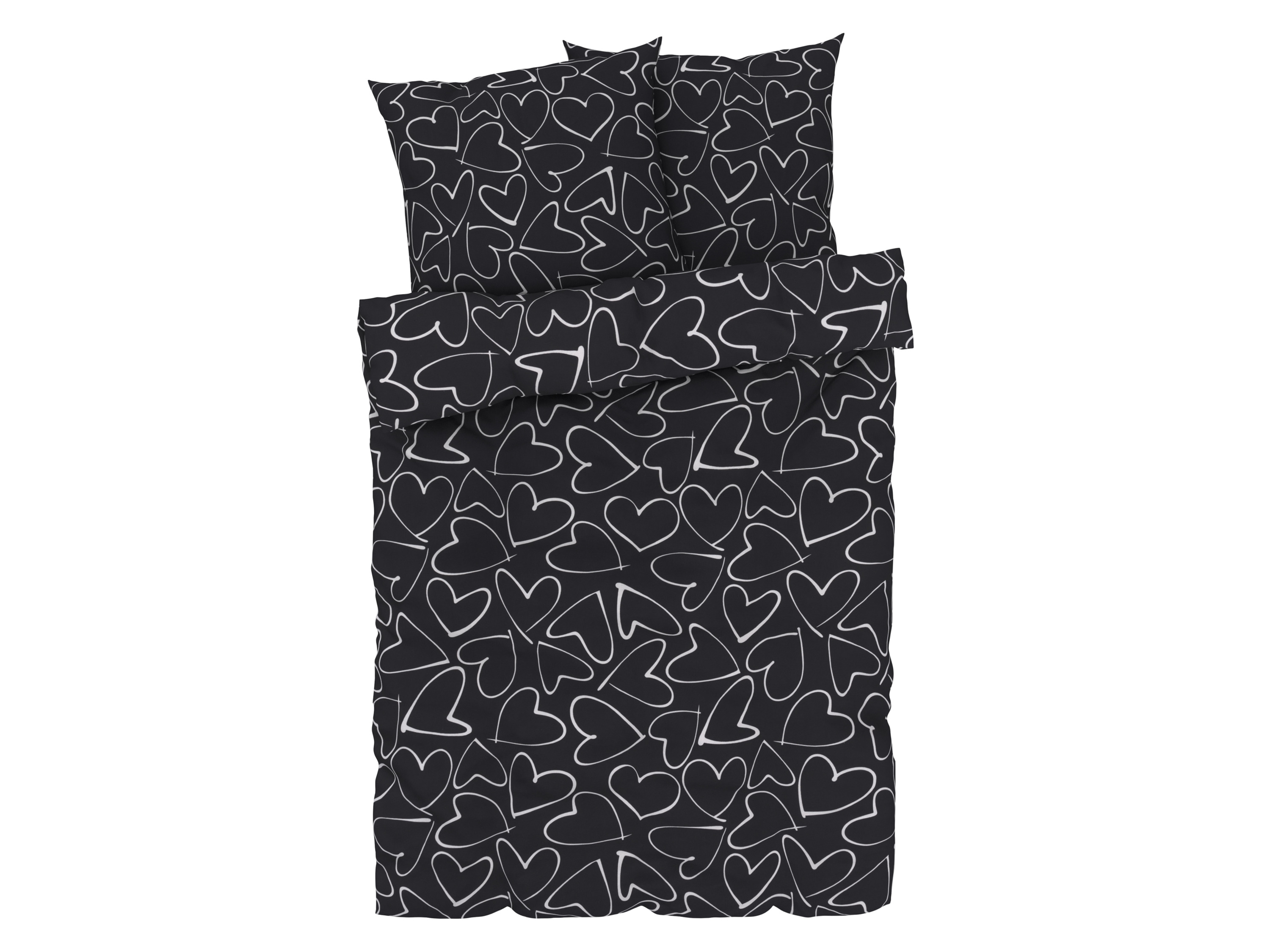 Livarno home Pościel z bawełny renforcé, 220 x 200 cm Serca