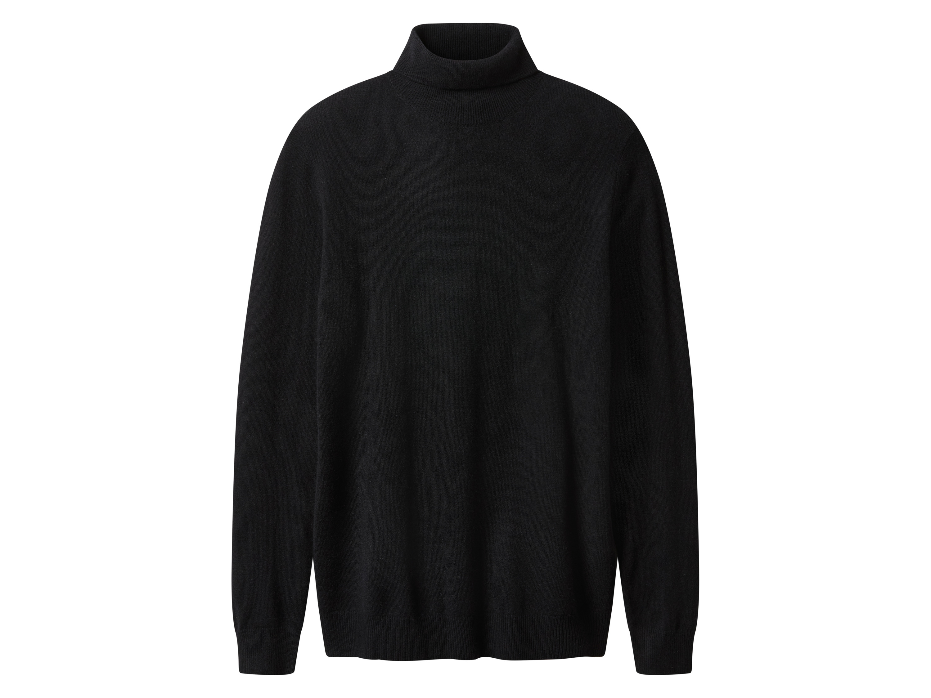 esmara Men Sweter męski z kaszmirem i wełną merino Czarny, M 48/50