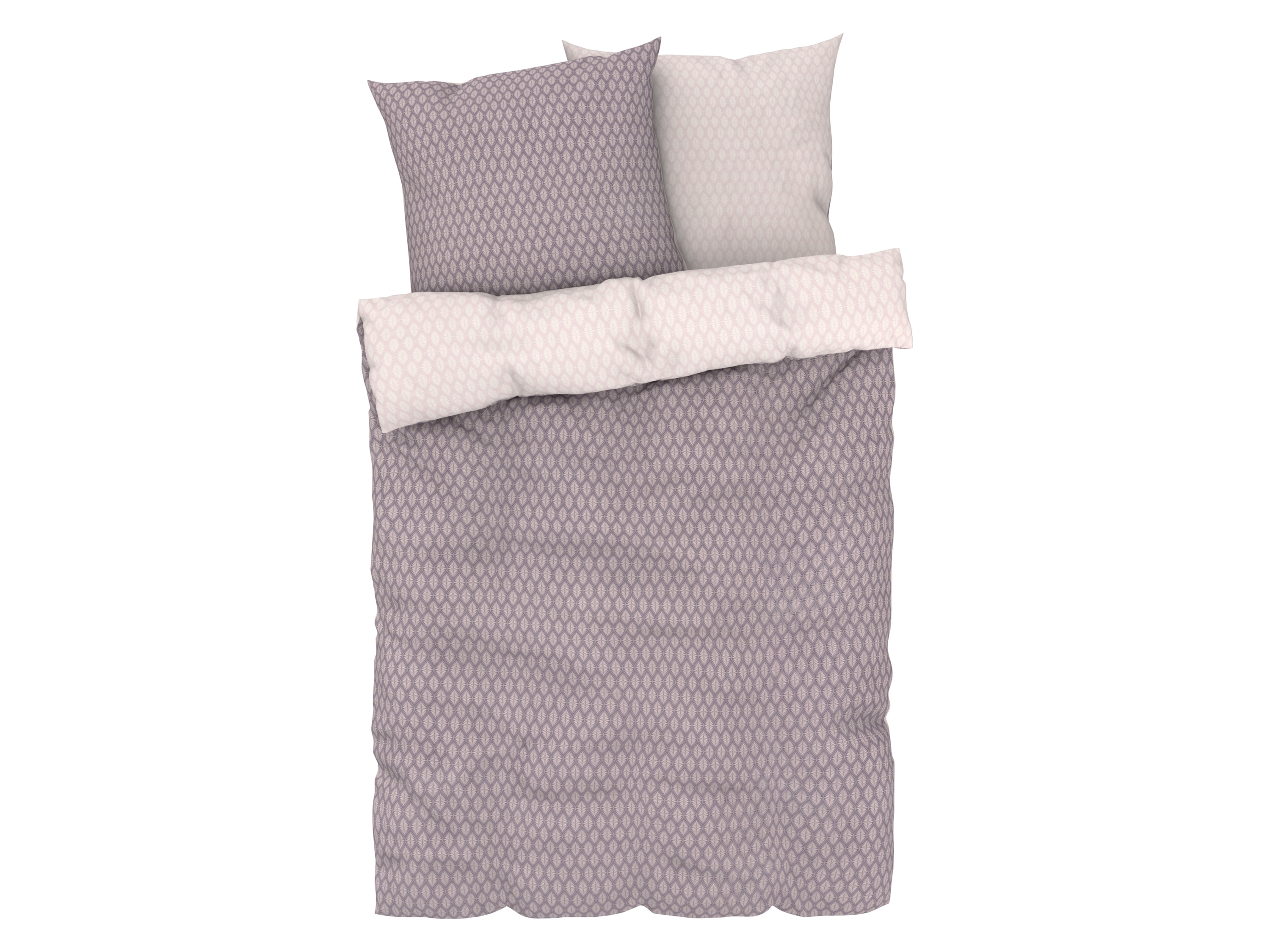 Livarno home Pościel z mikrowłókna satynowego, 220 x 200 cm Wzorzysty/różowy