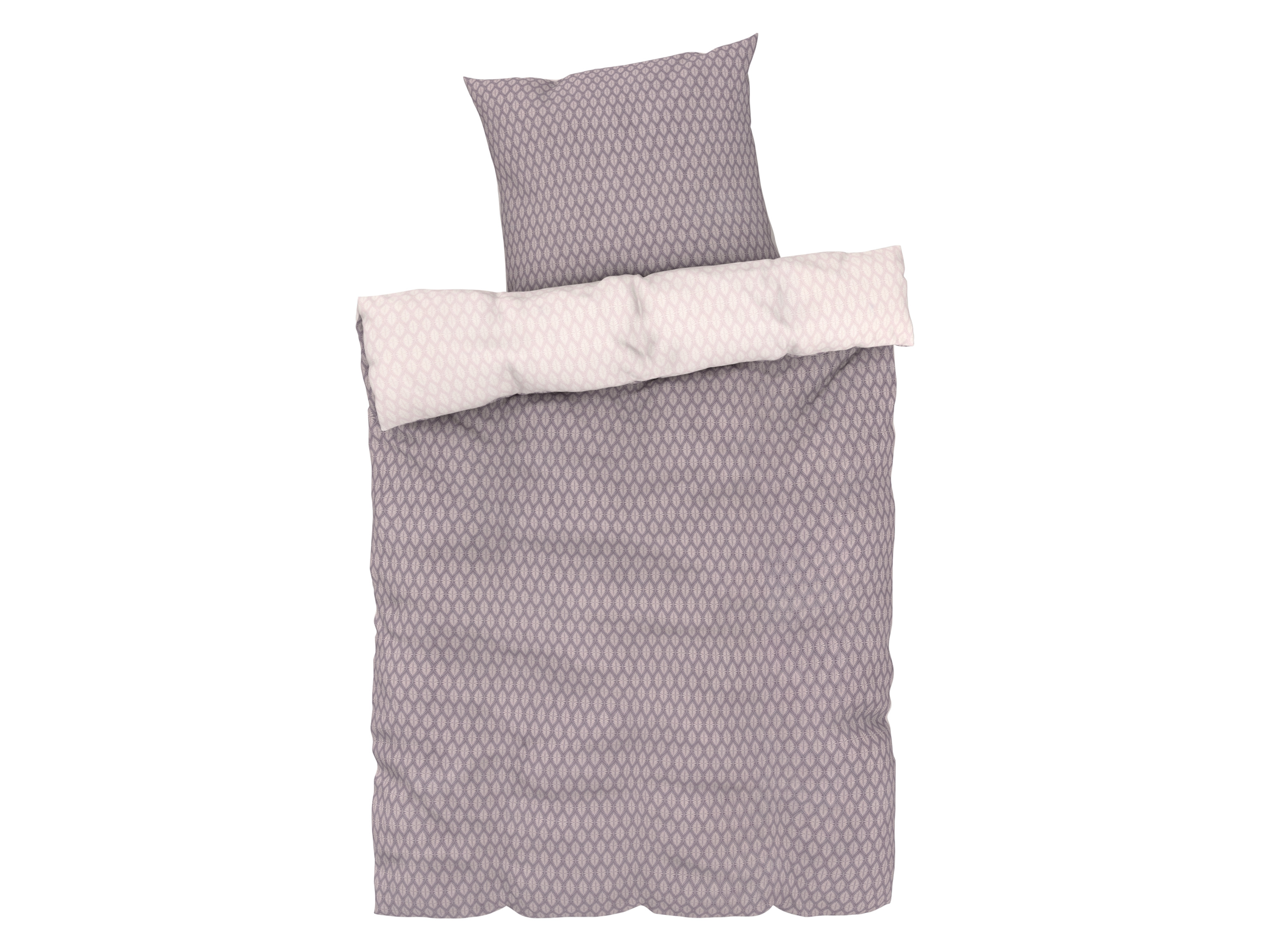 Livarno home Pościel z mikrowłókna satynowego, 140 x 200 cm Wzorzysty/różowy