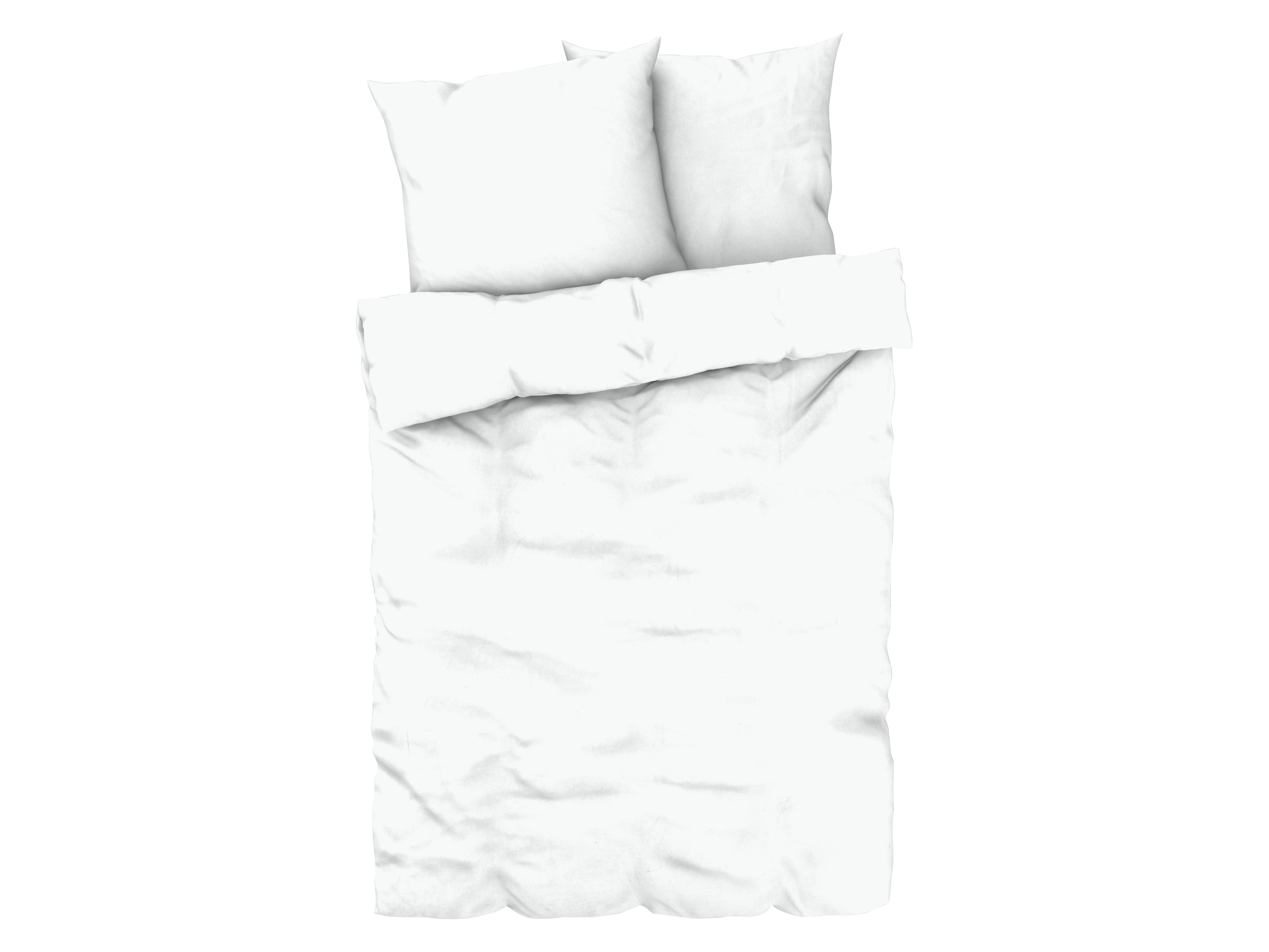 Livarno home Pościel z bawełny i lnu, 220 x 200 cm Biały