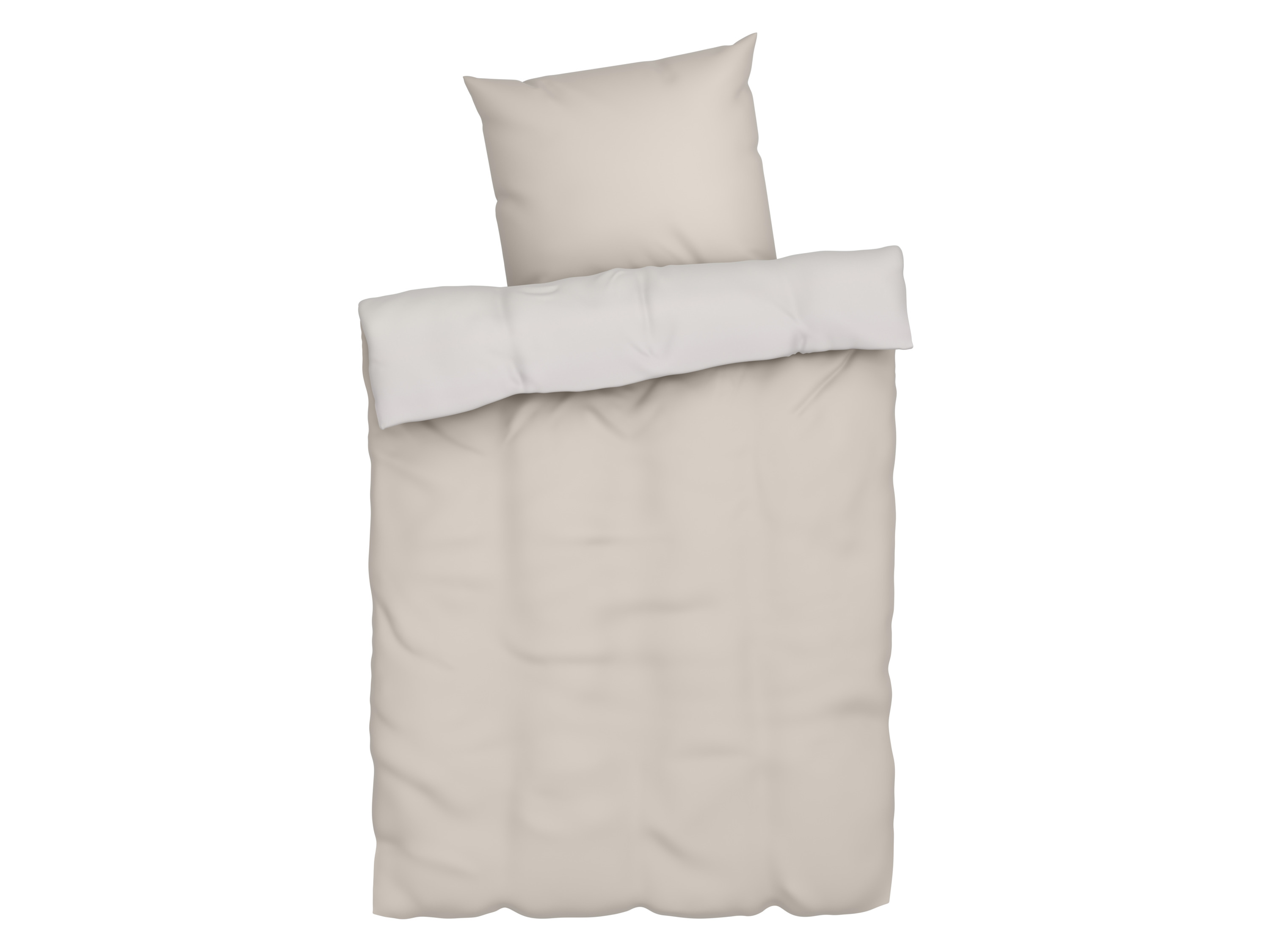 Livarno home Pościel satynowa 140 x 200 cm Uwaga: LV Ospl Beżowy