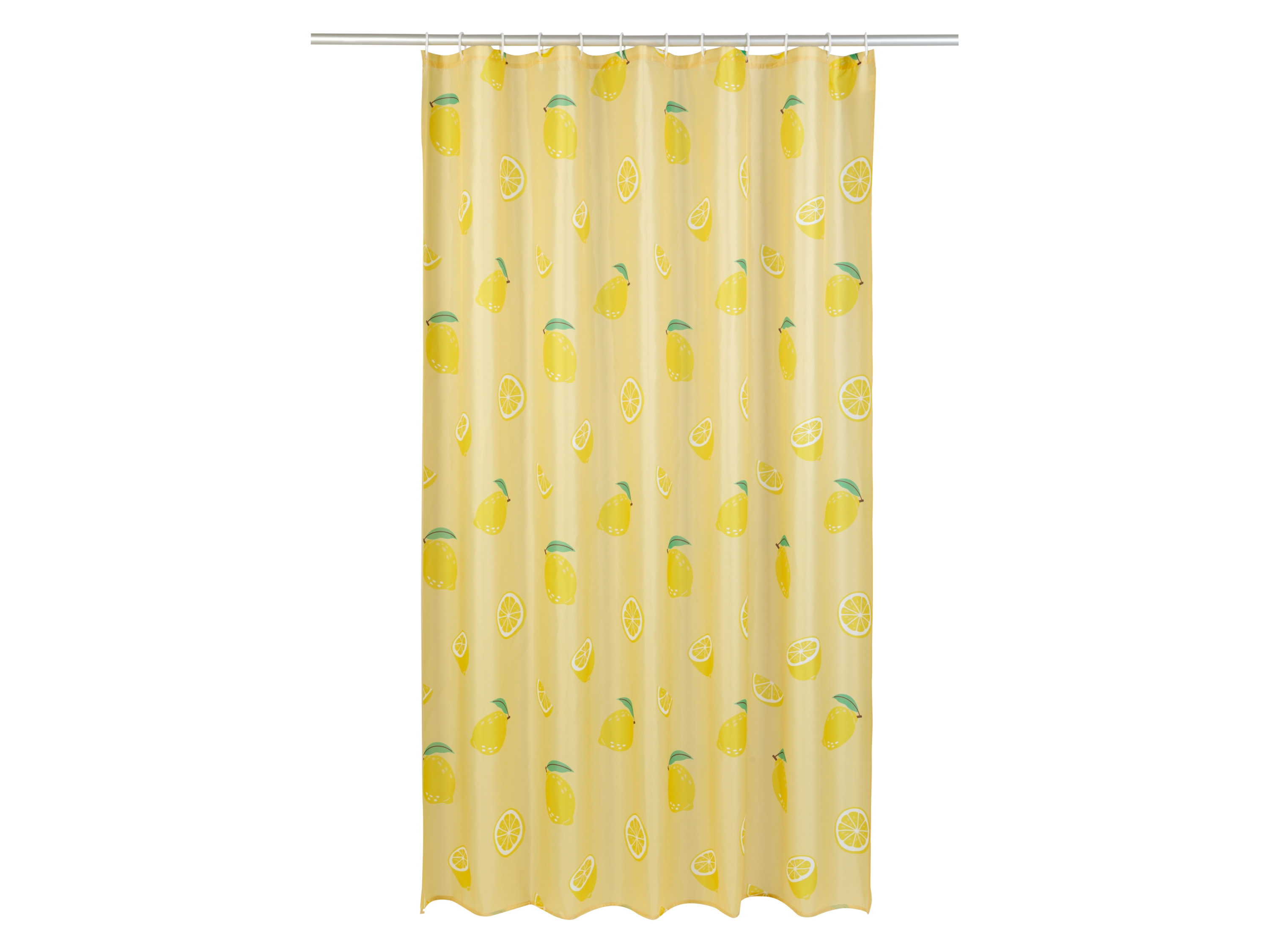 Livarno home Zasłona prysznicowa, 180 x 200 cm Cytryna