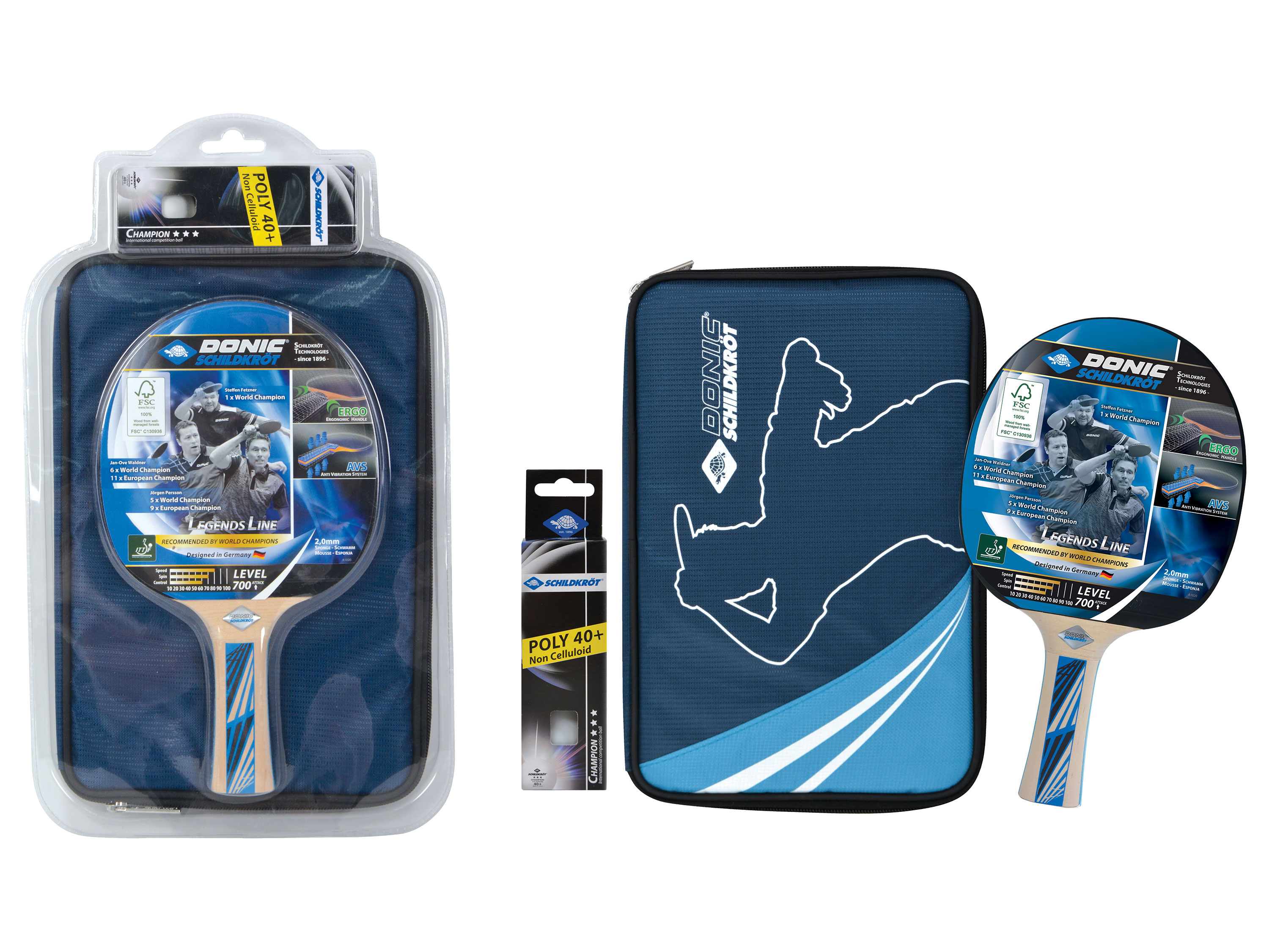 Donic-Schildkröt Zestaw do tenisa stołowego Legends 700 FSC