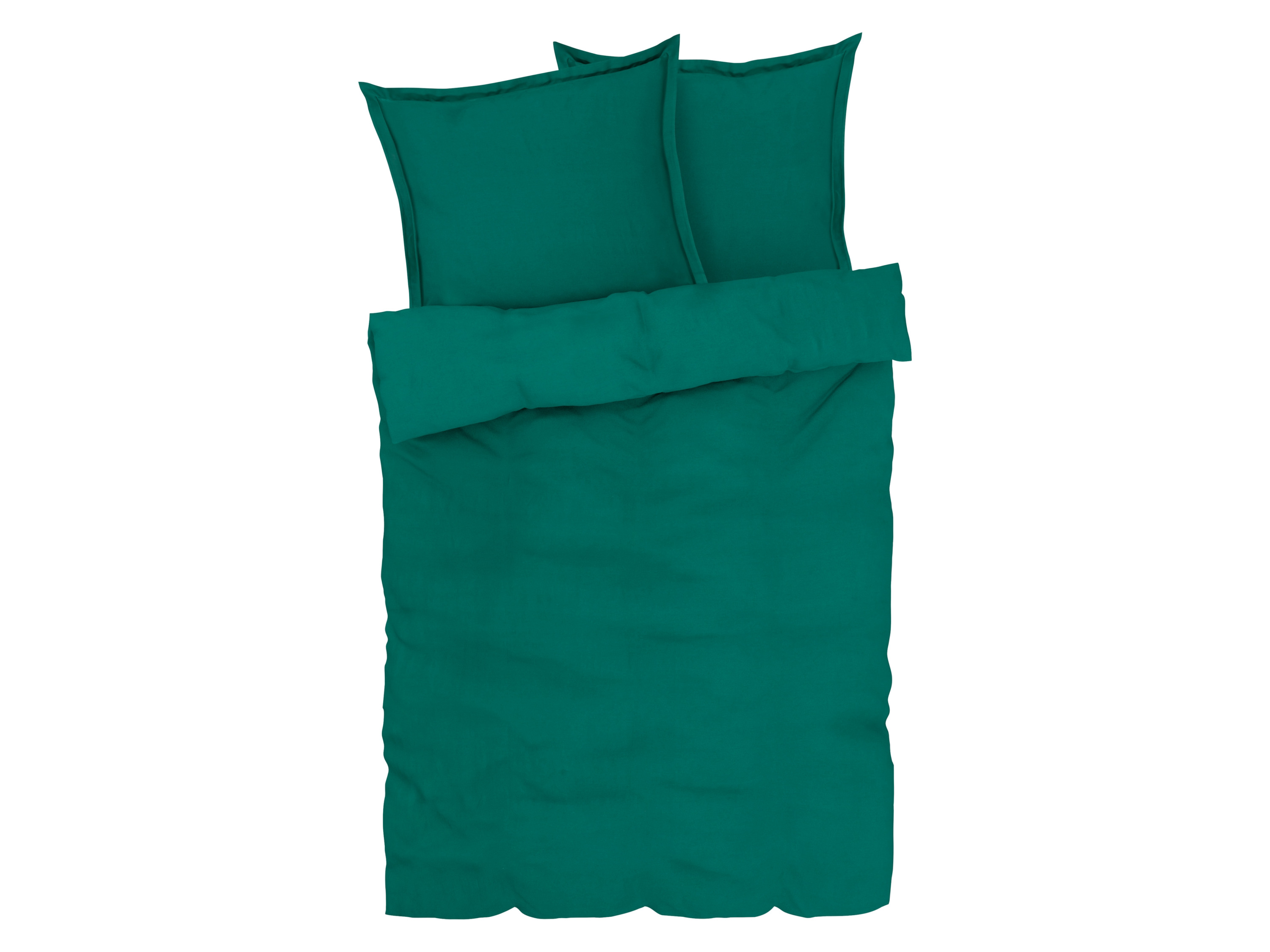 Livarno home Pościel satynowa, 160 x 200 cm Zielony