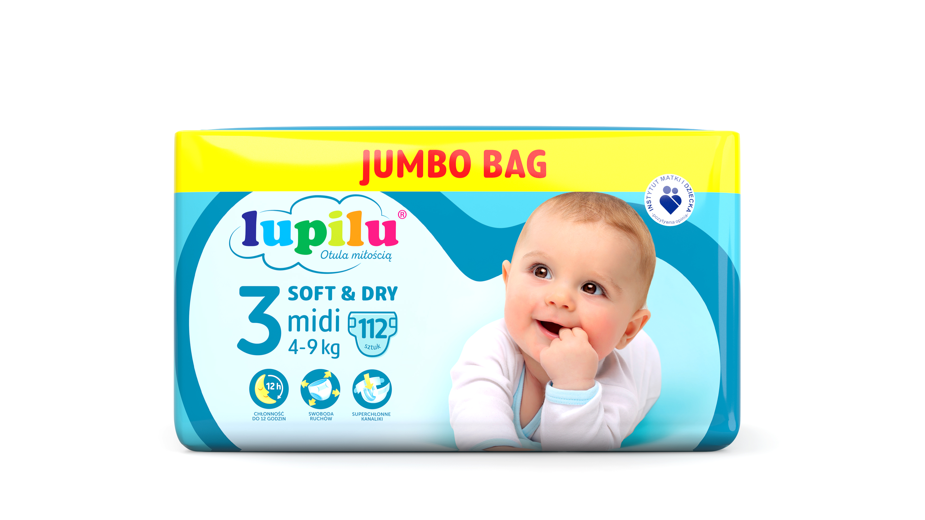 Lupilu Pieluchy Soft&Dry 3 Midi 4-9 kg, 112 sztuk