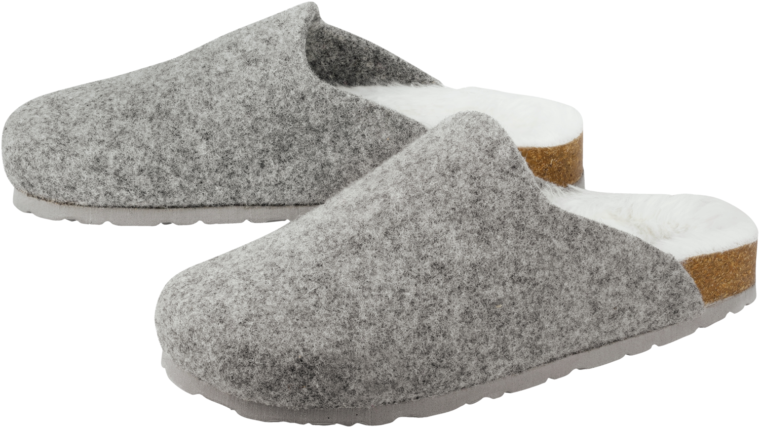 esmara Clogsy filcowe damskie Szary, 37